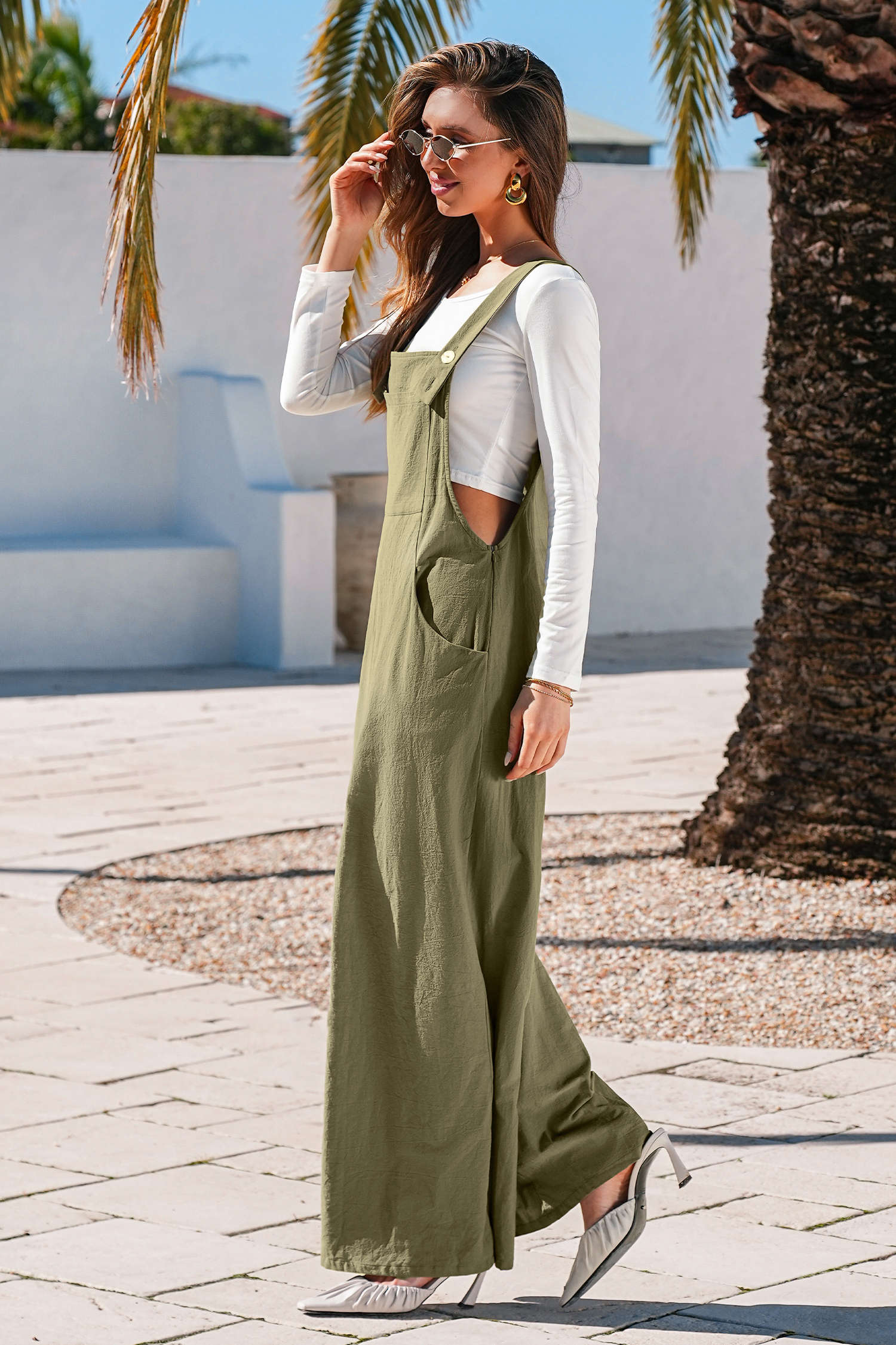 Cupshe Soft Wind Green Jumpsuit