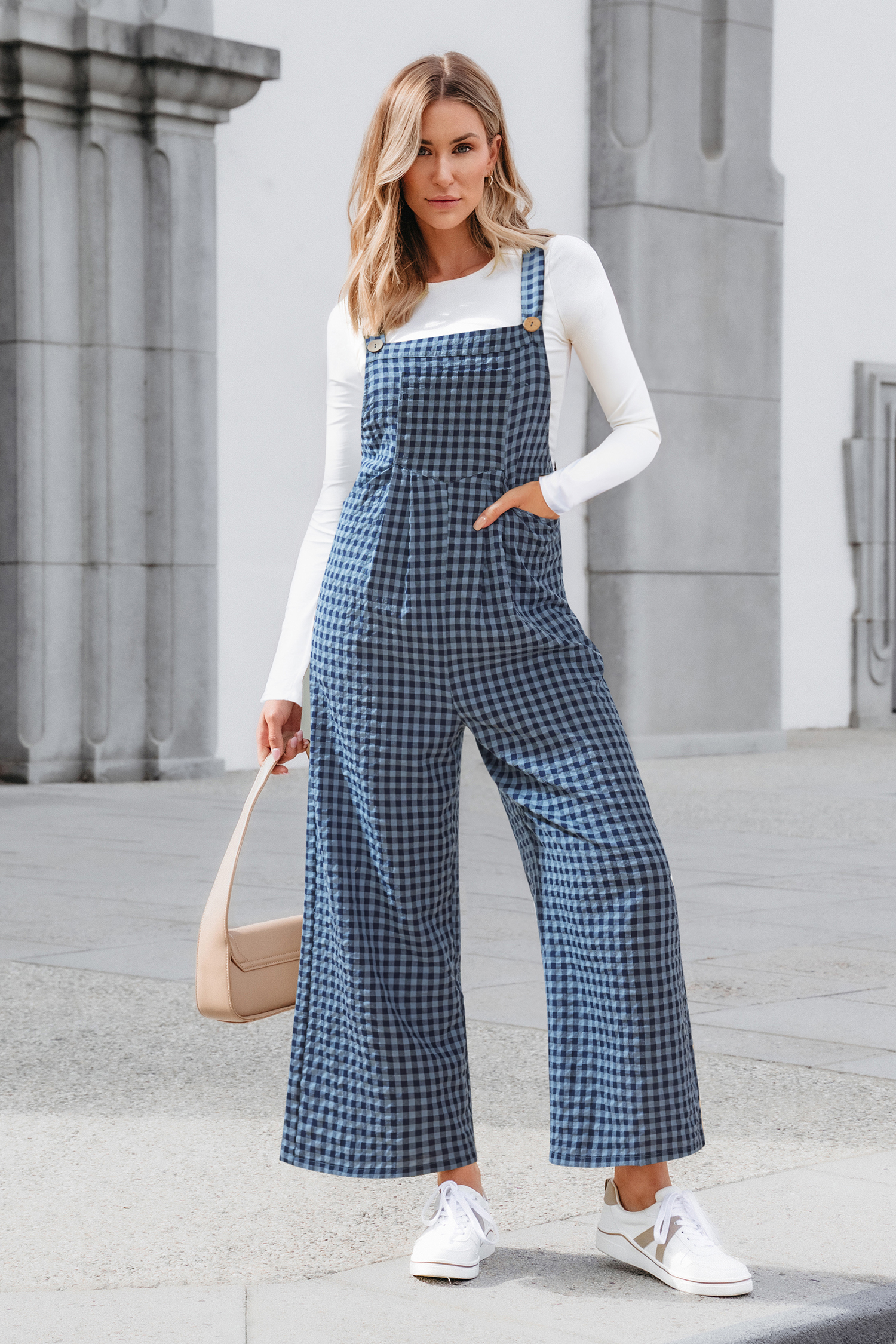 All the Feels Checkered Jumpsuit