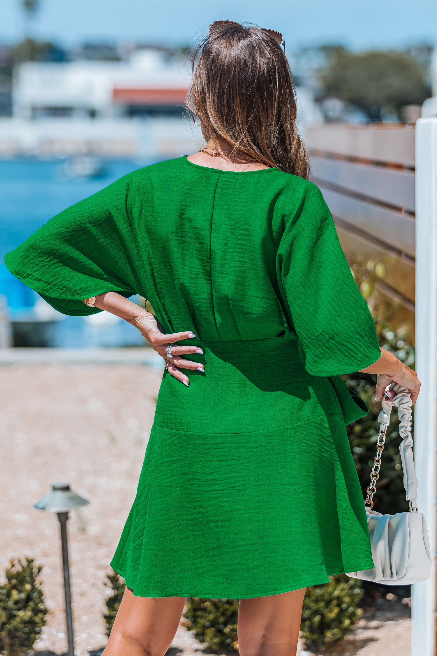 Cupshe Lucky You Green Mini Dress In Multi