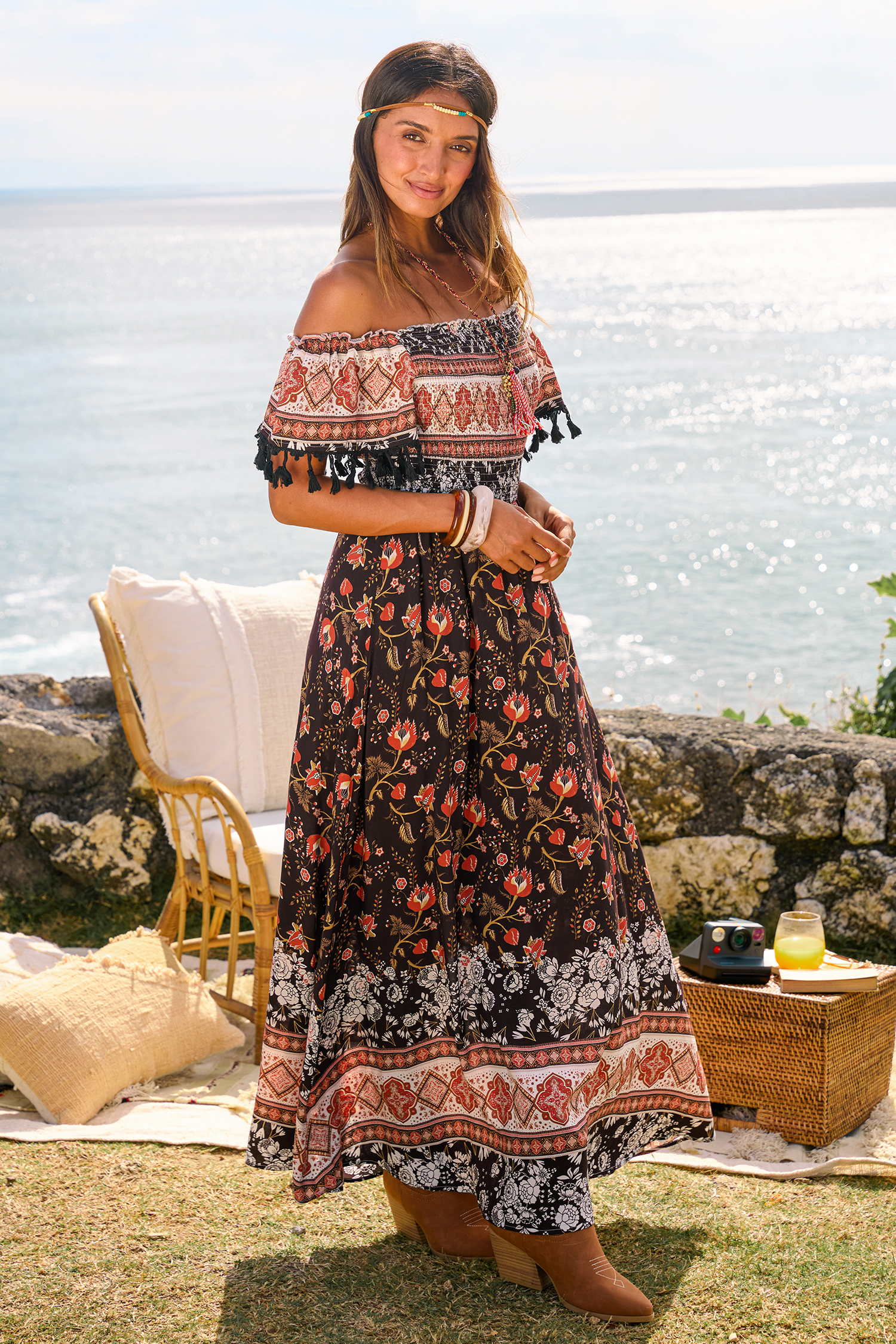 Cupshe Daydream Ready Floral Maxi Dress In Multi