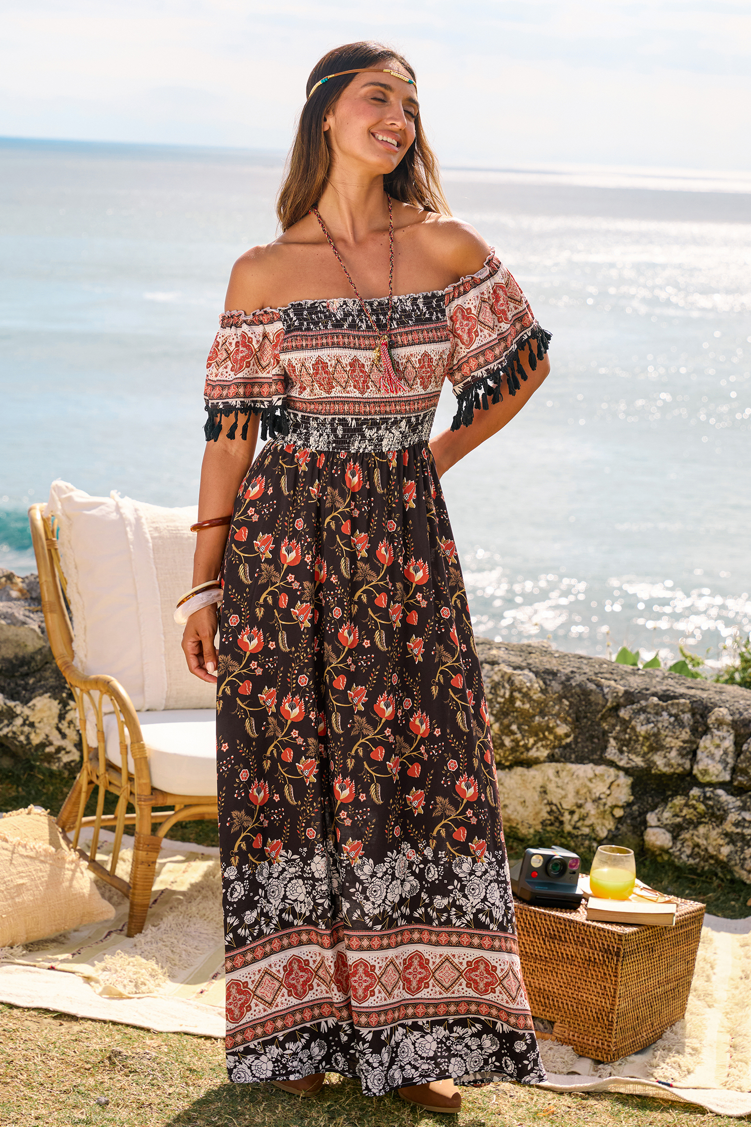 Cupshe Daydream Ready Floral Maxi Dress