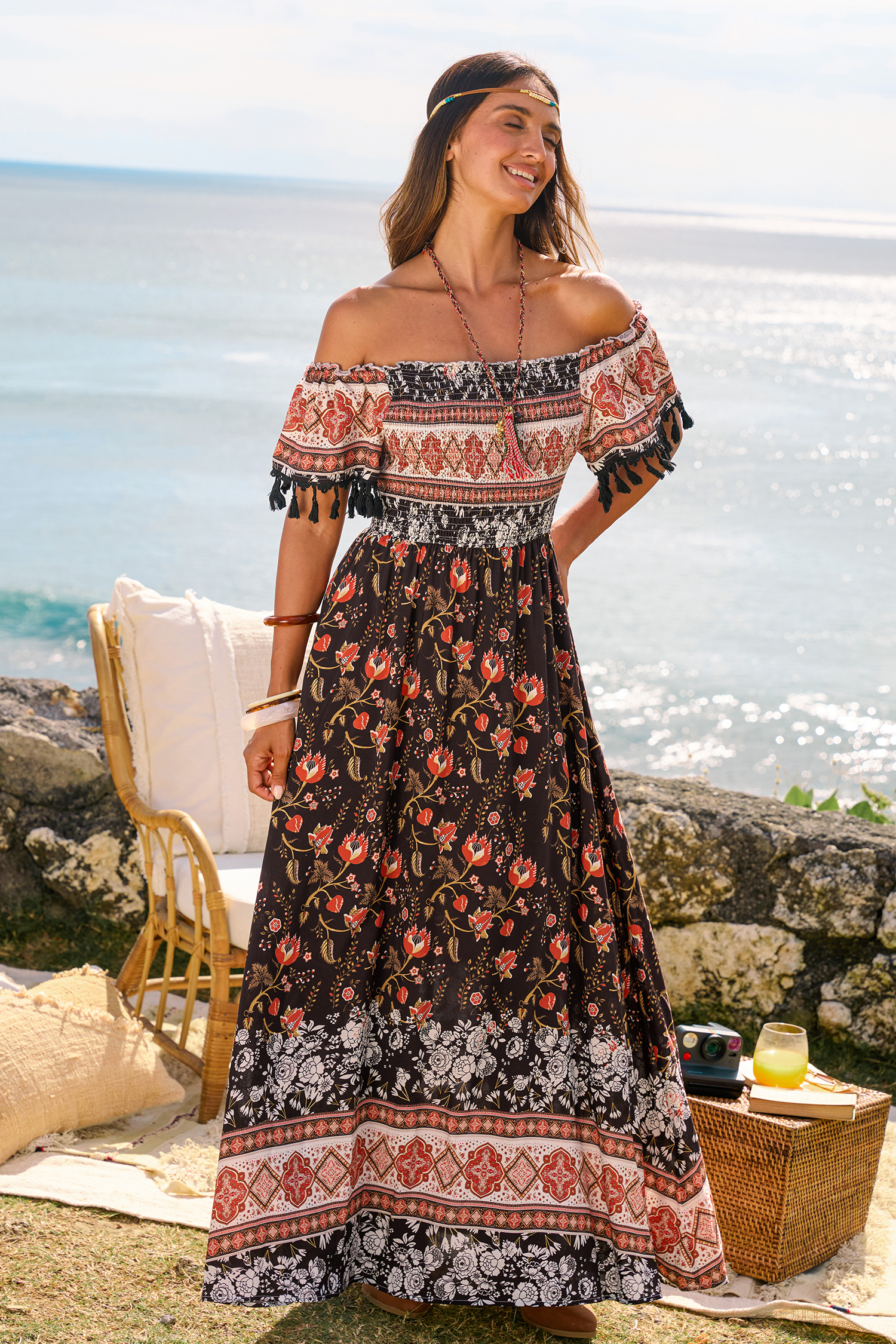 Cupshe Daydream Ready Floral Maxi Dress In Multi