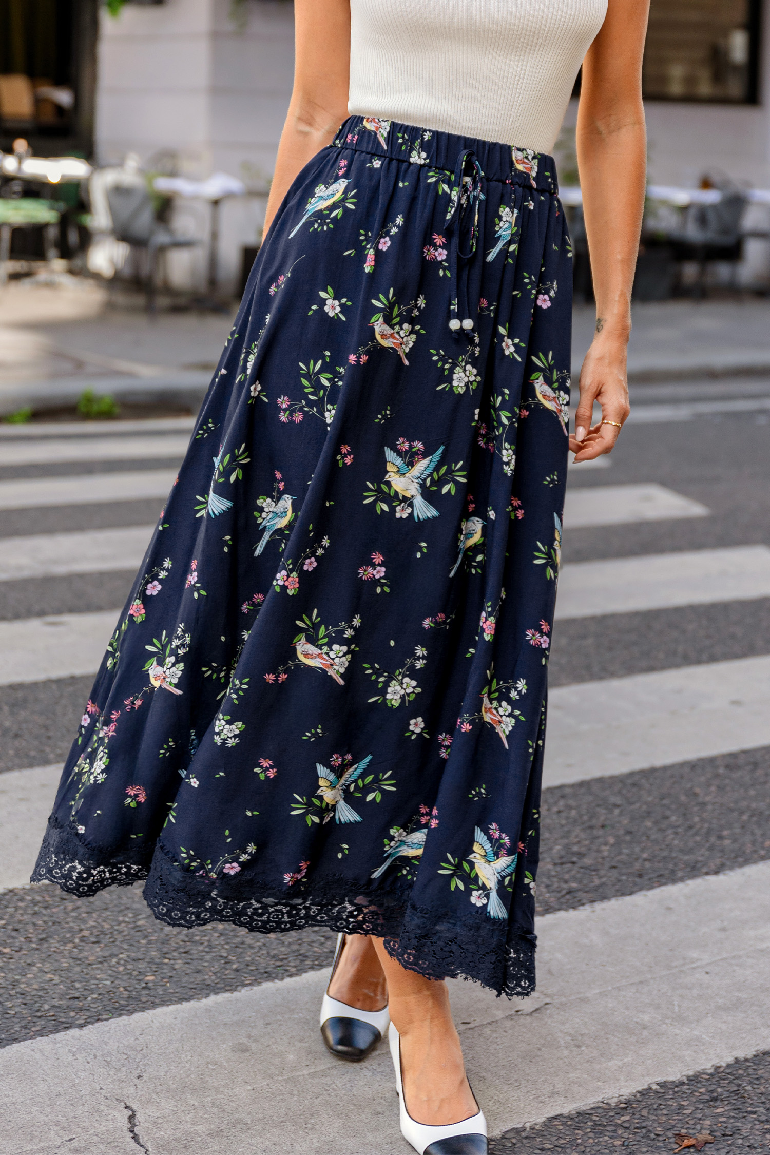 Cupshe Days Like This Floral Maxi Skirt In Multi