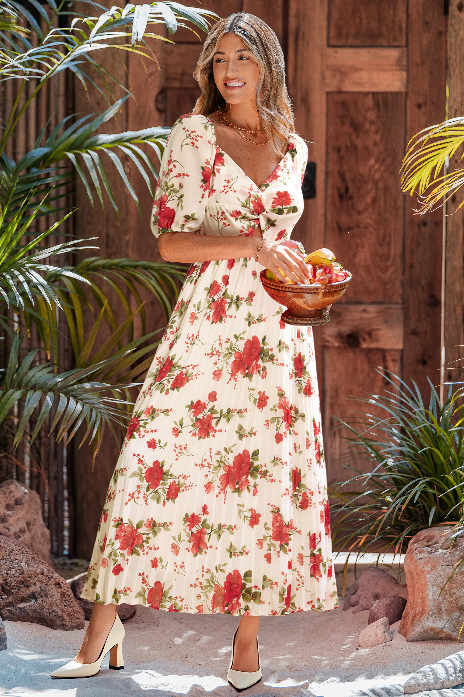 Cupshe Meant To Be Floral Midi Dress