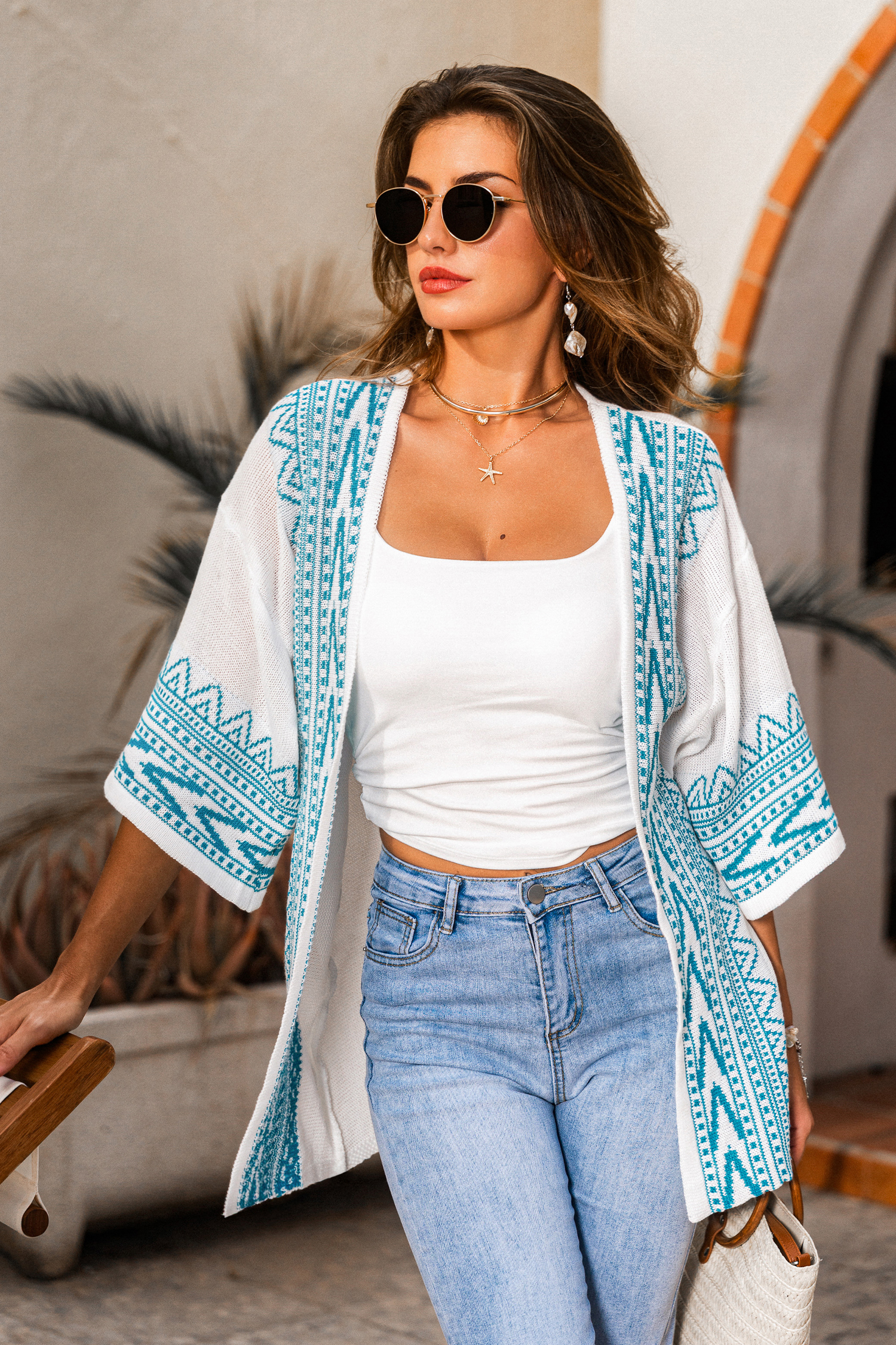 Arctic Echo Geo Cardigan