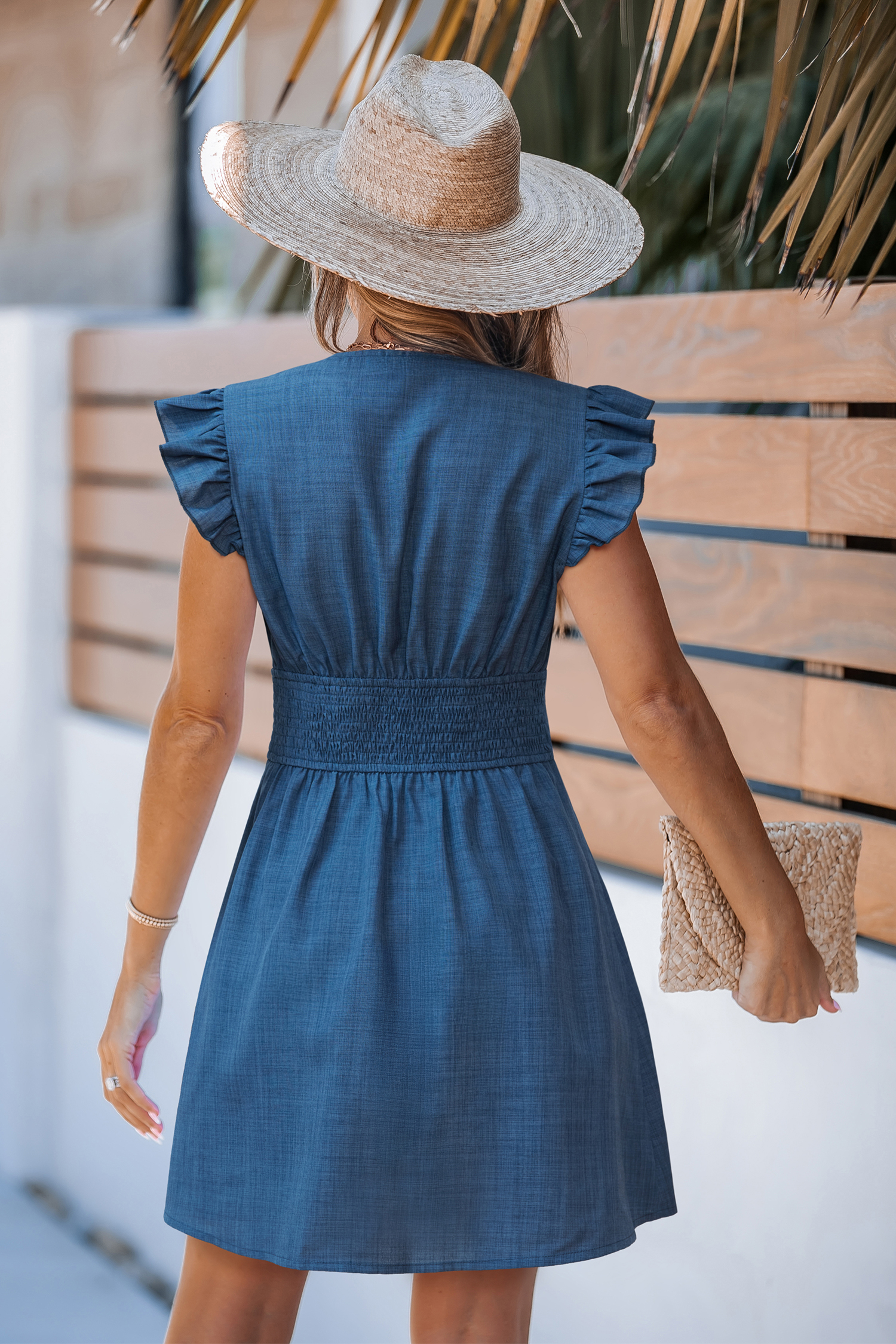 Cupshe Daydream Drive Blue Mini Dress In Blue