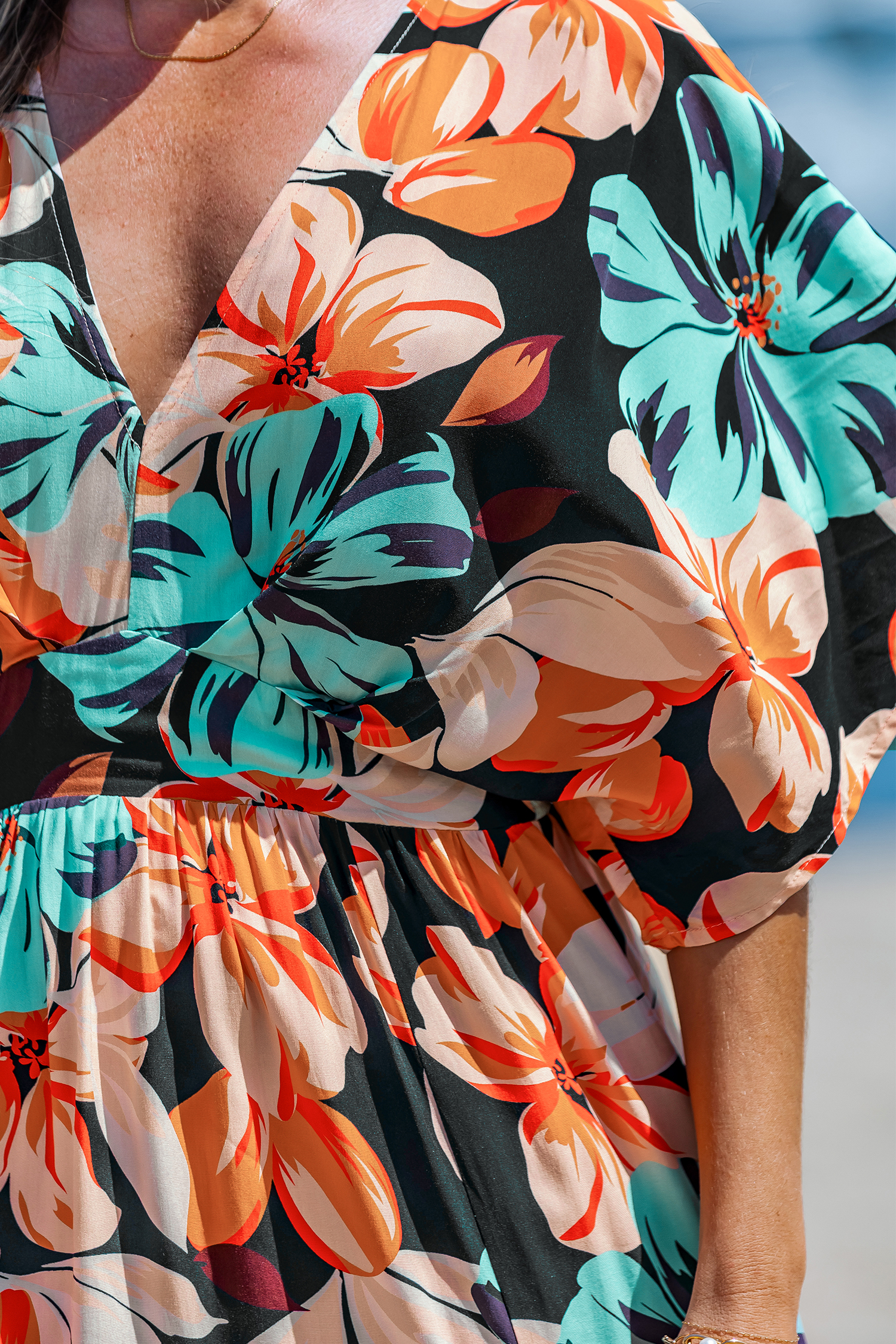 Coral Island Tropical Maxi Dress