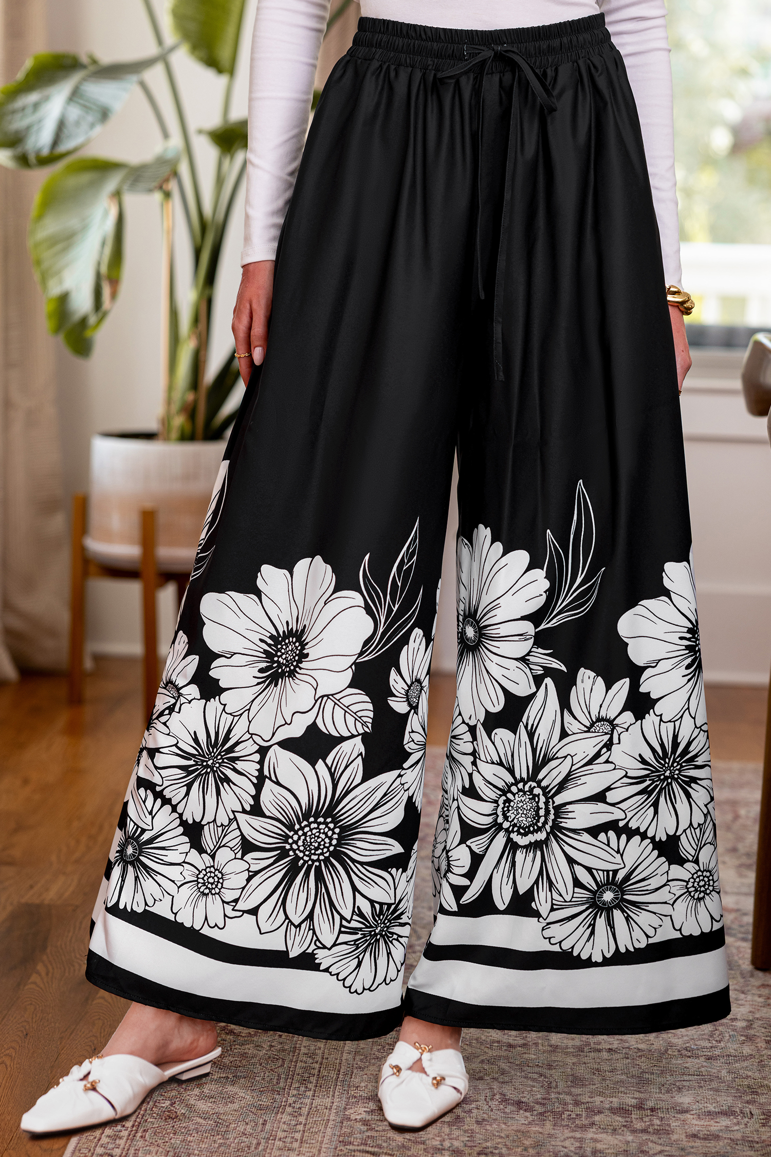 Cupshe Little Joy Floral Pants In Multi