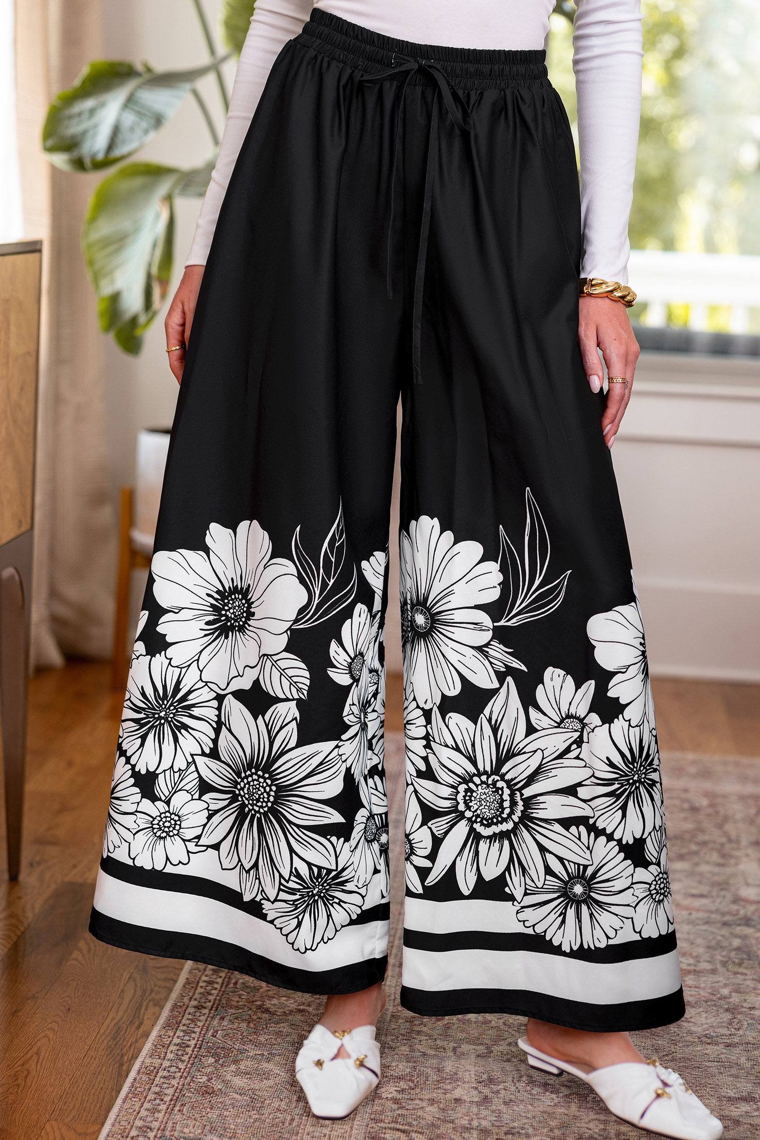 Cupshe Little Joy Floral Pants In Multi