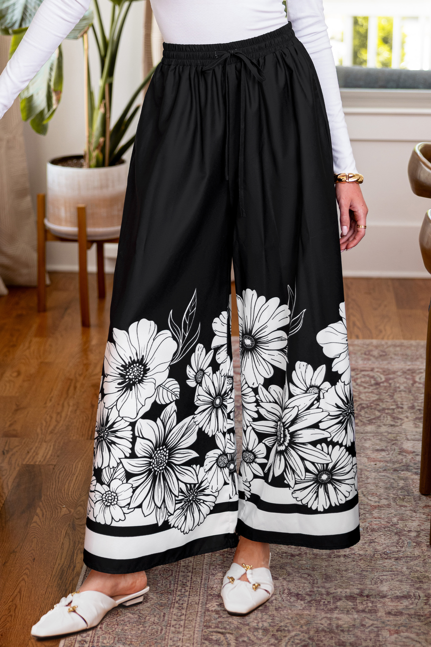 Cupshe Little Joy Floral Pants In Multi