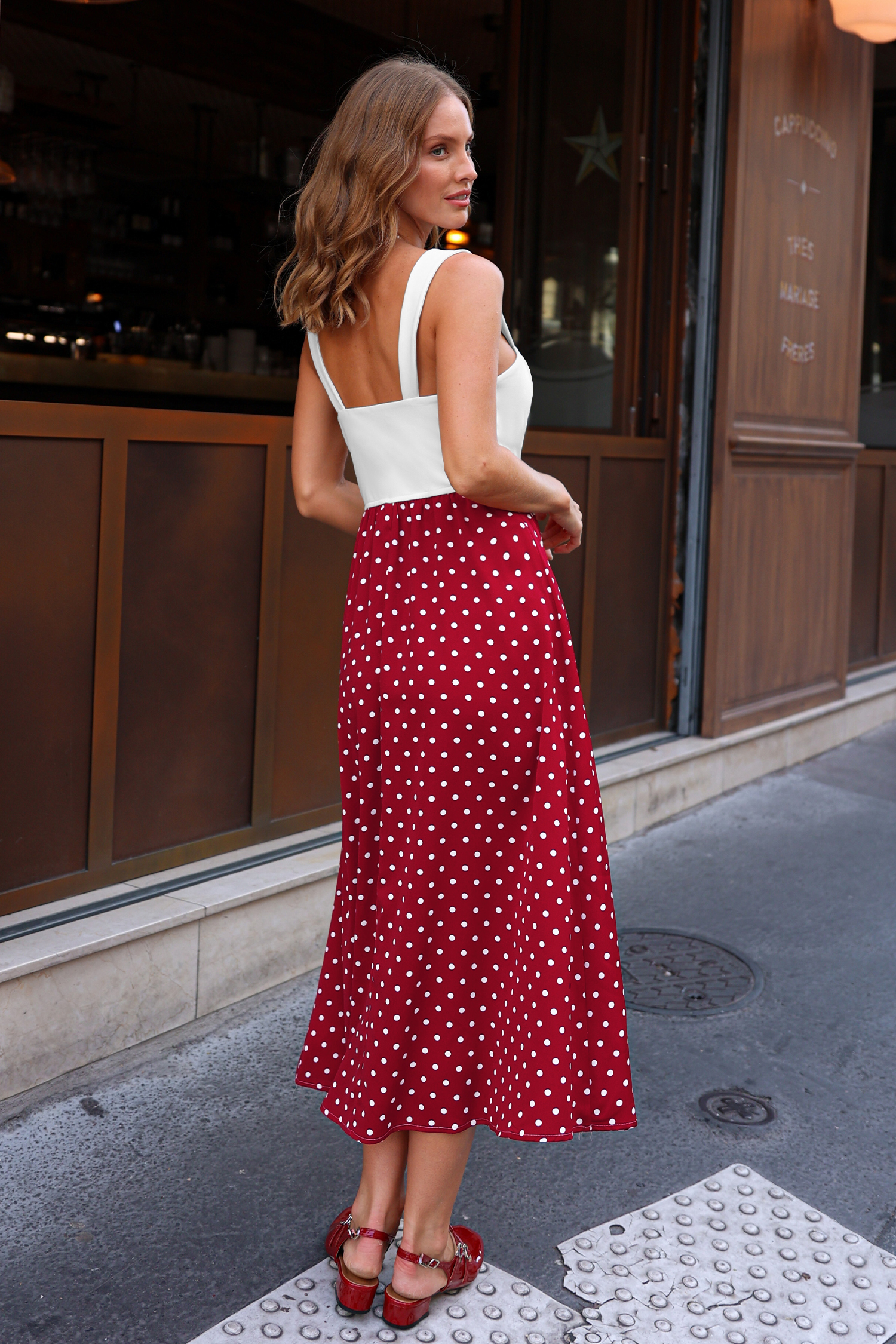 Cupshe Simply Darling Polka Dot Maxi Dress In Multi