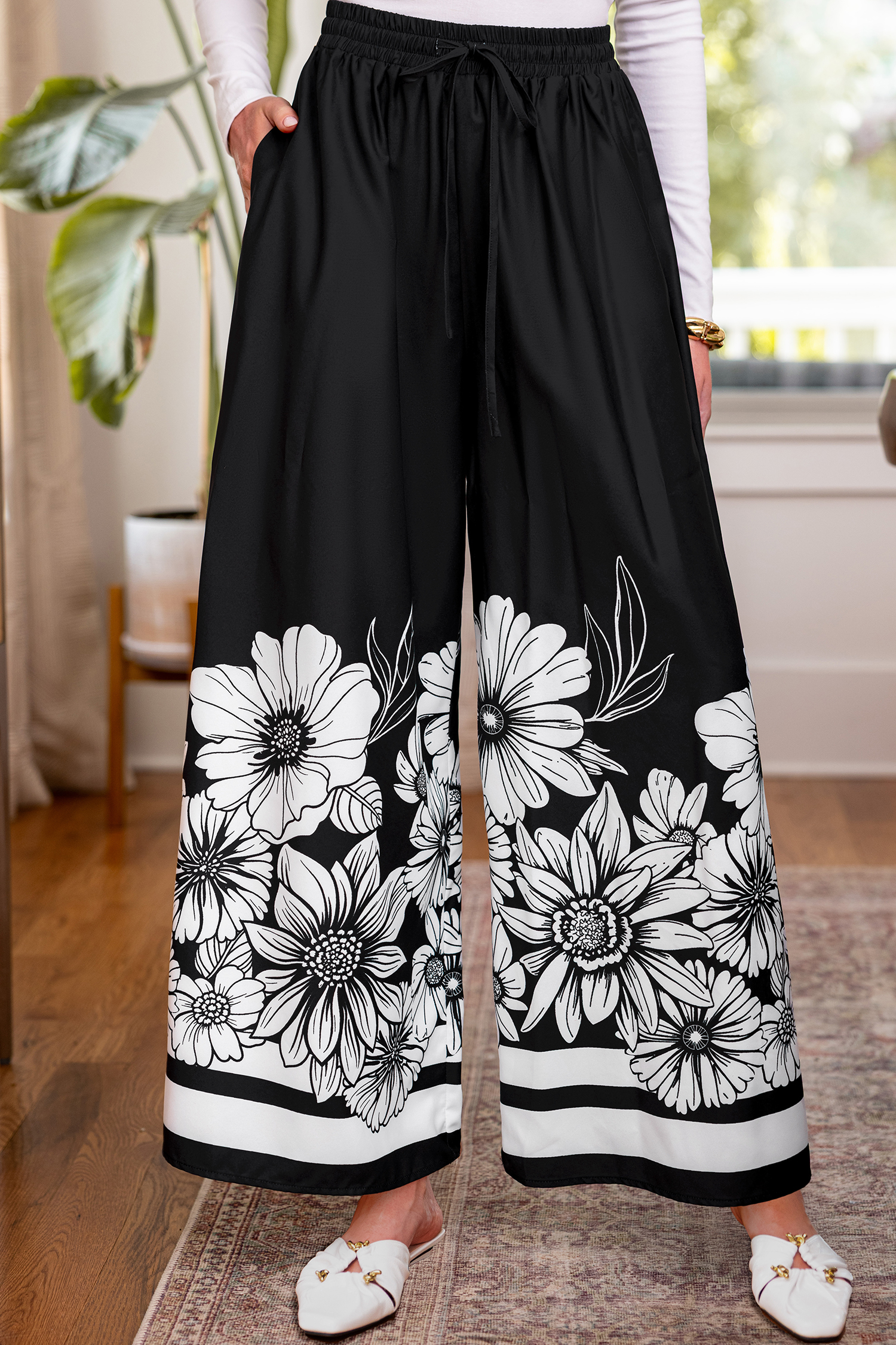 Cupshe Little Joy Floral Pants In Multi