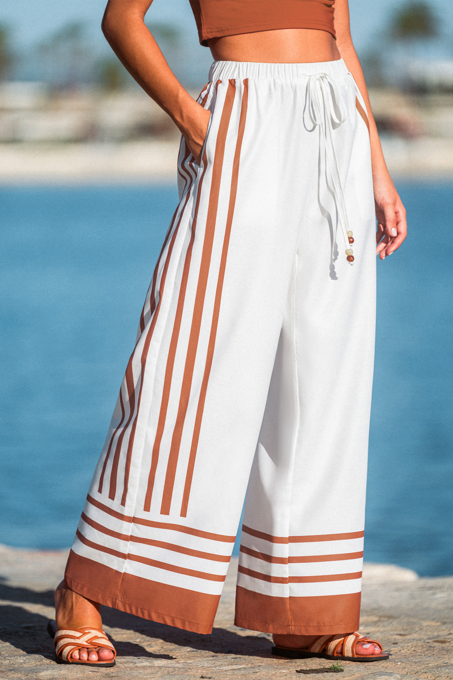 Cupshe Stay Sharp Striped Pants