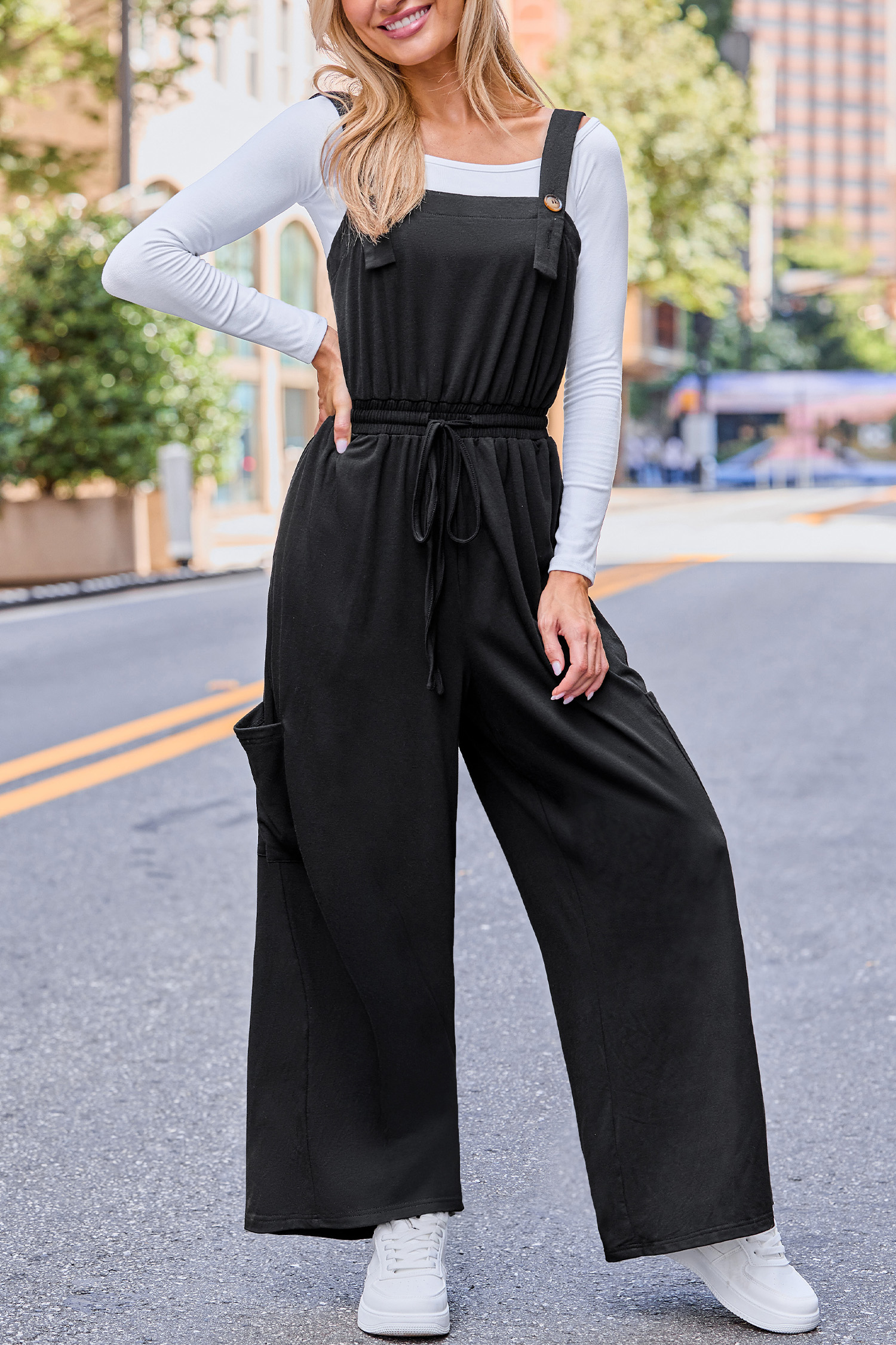 Move Along zwarte jumpsuit