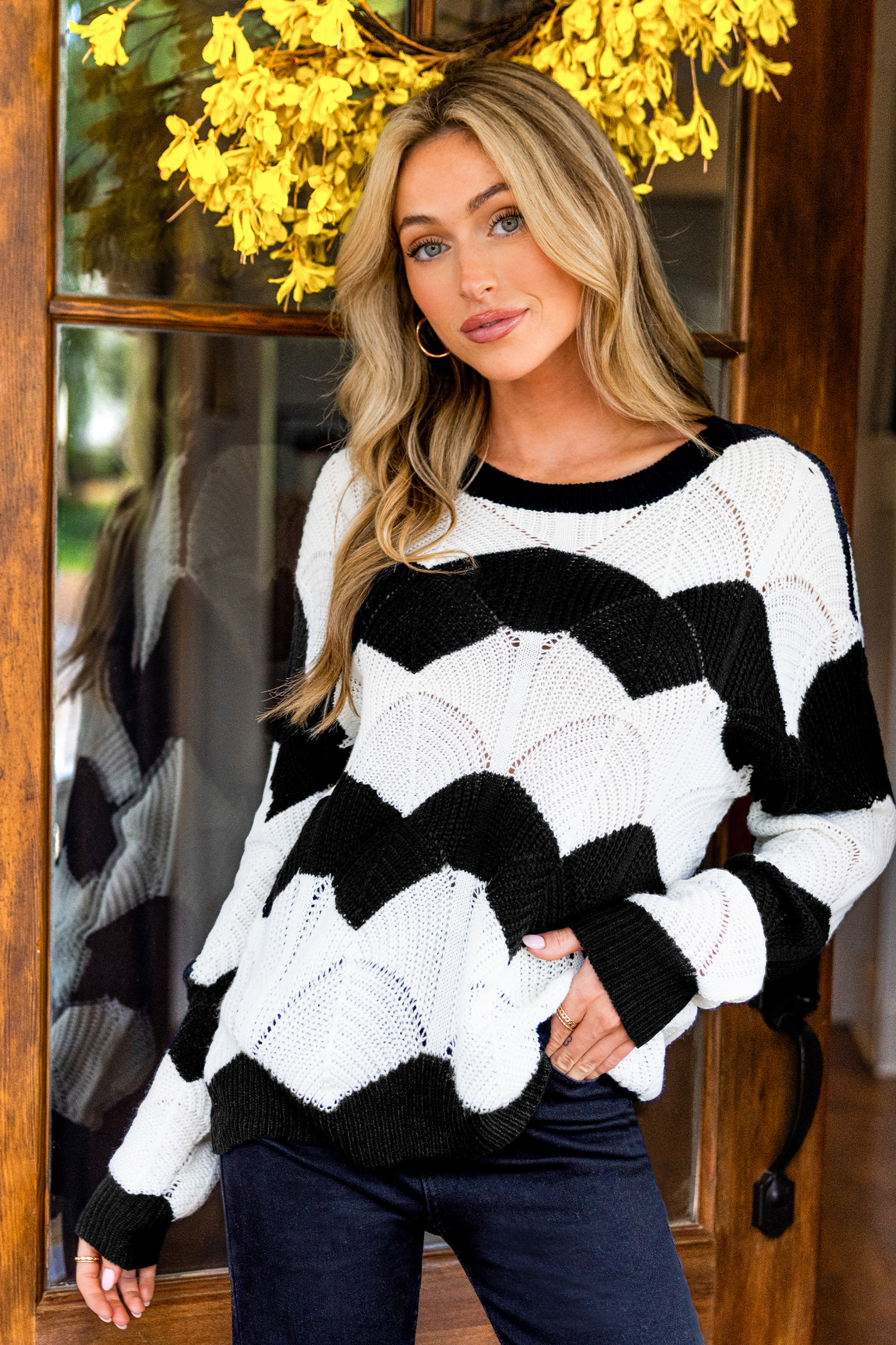 Cupshe Shake It Off Striped Sweater In Multi