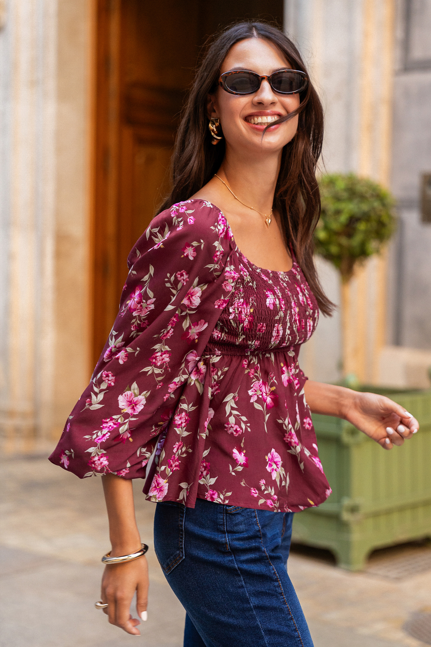 Cupshe Fearless Bloom Floral Top