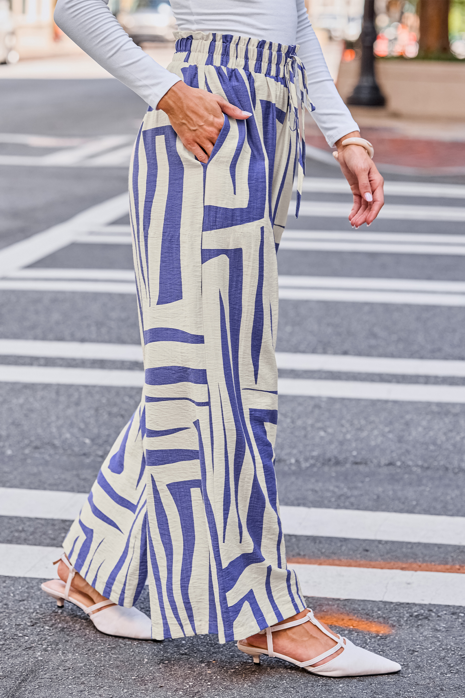 Cupshe Crisp Look Tropical Pants