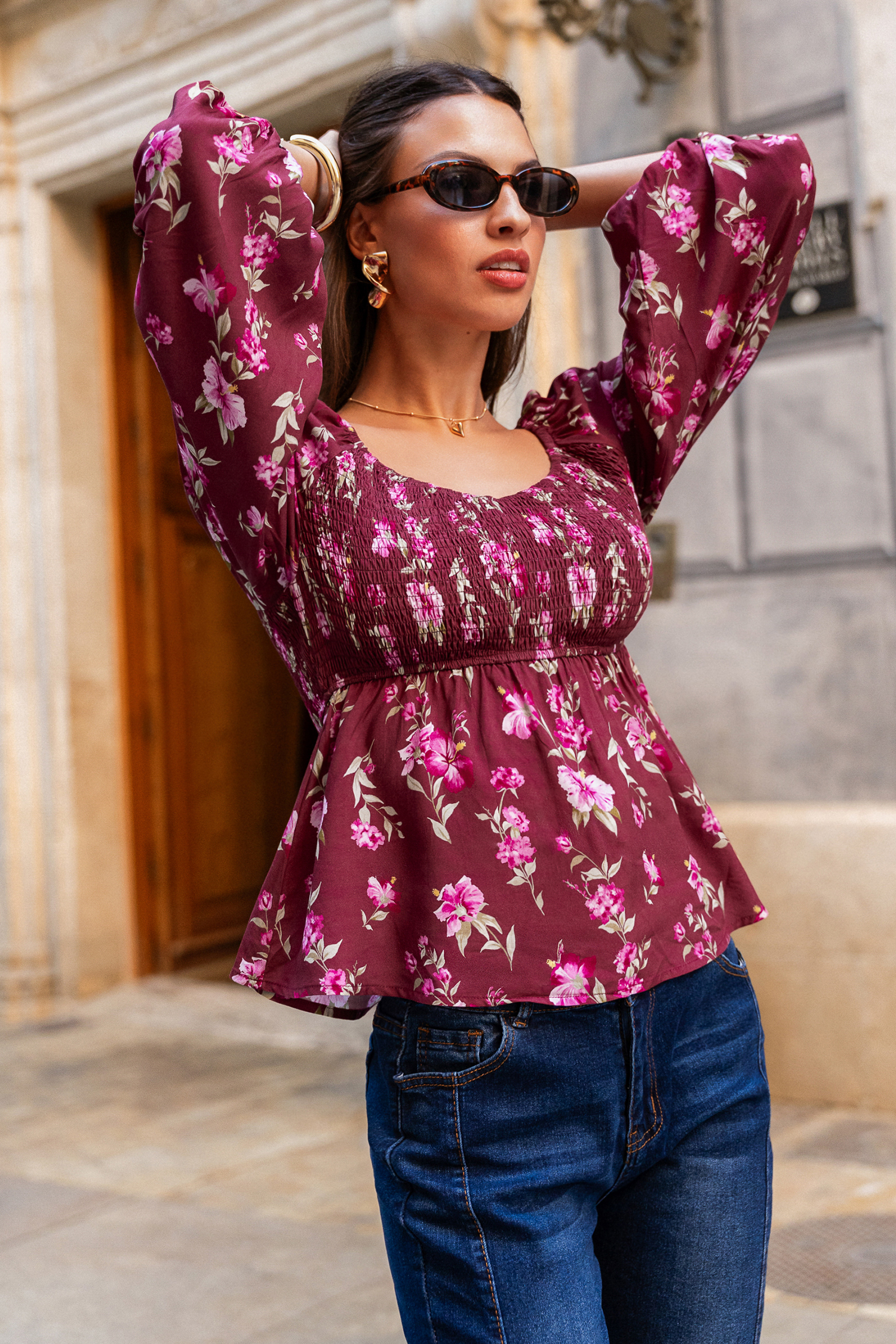 Cupshe Fearless Bloom Floral Top