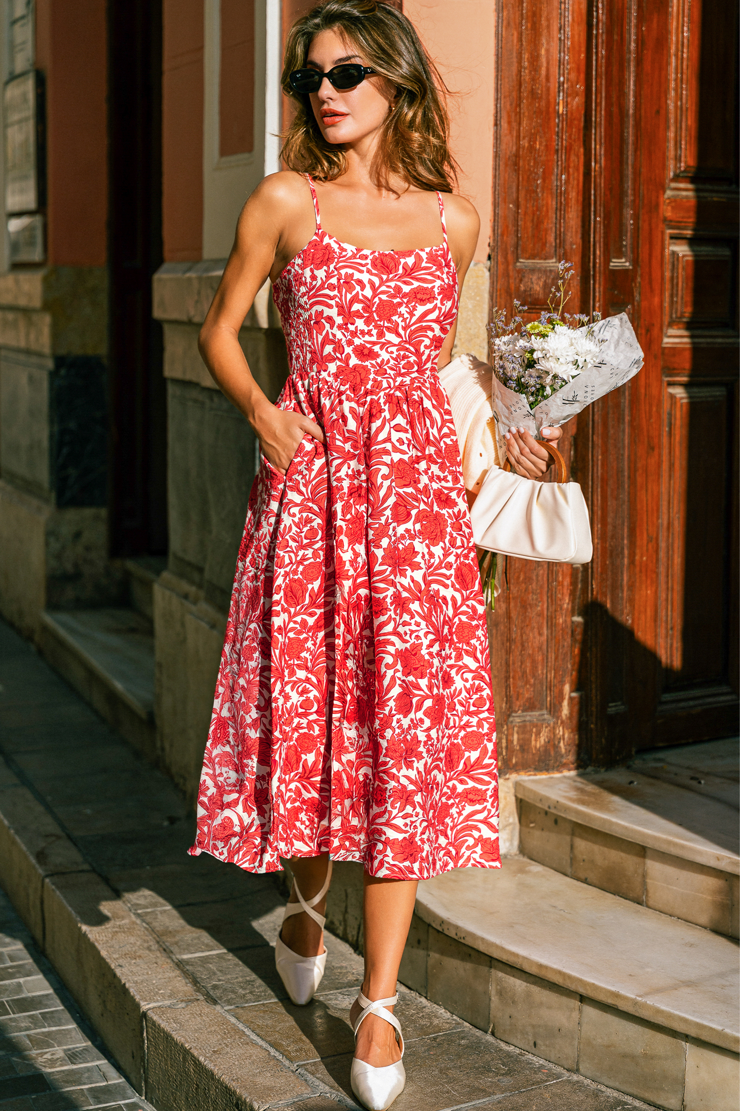 Cupshe Save The Date Floral Midi Dress