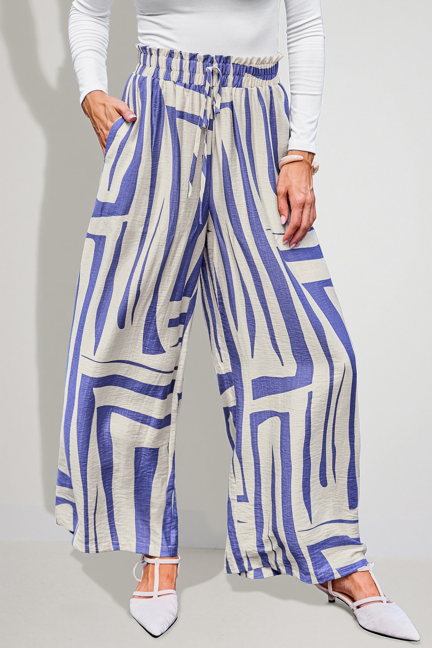Cupshe Crisp Look Tropical Pants