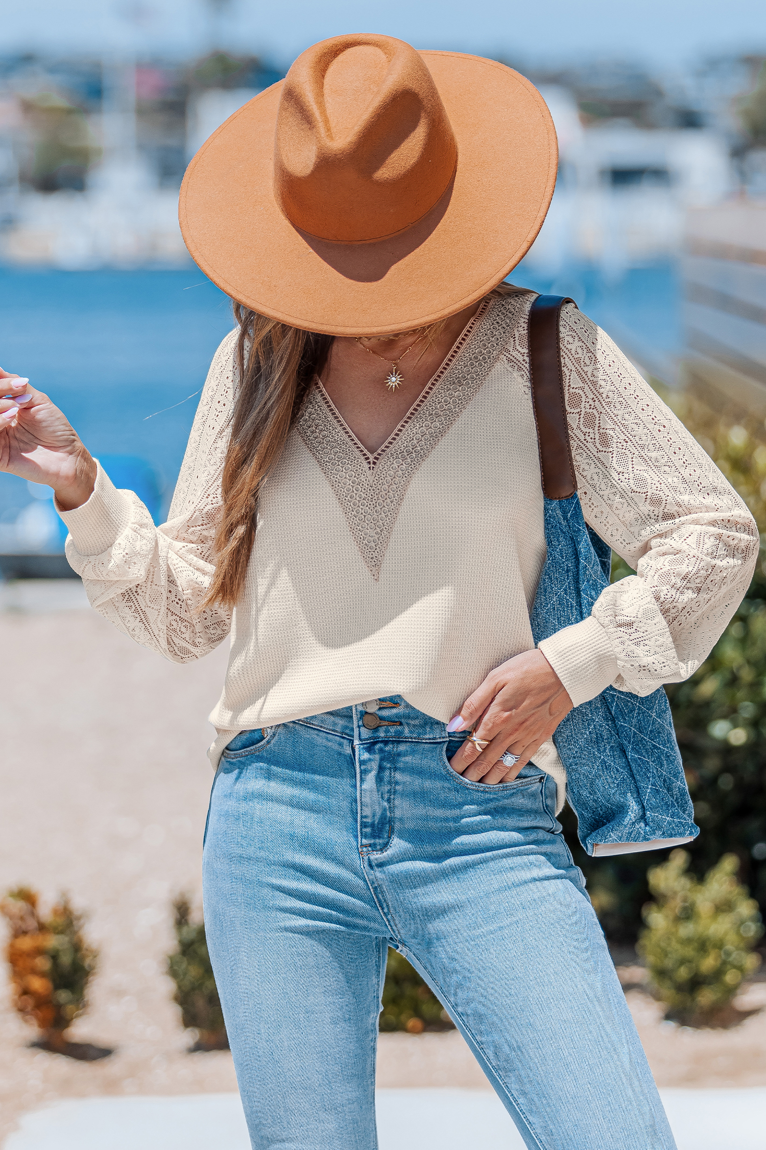 Cupshe Easy Sunday Beige Top In Neutral