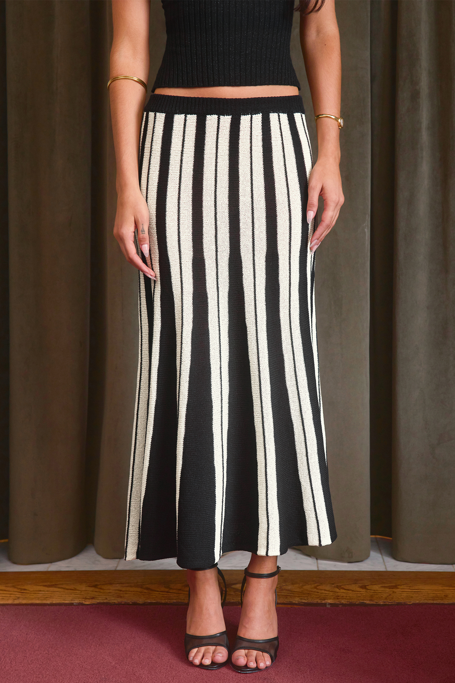 Cupshe X Renee & Elisha Herbert Mix & Mingle Maxi Skirt
