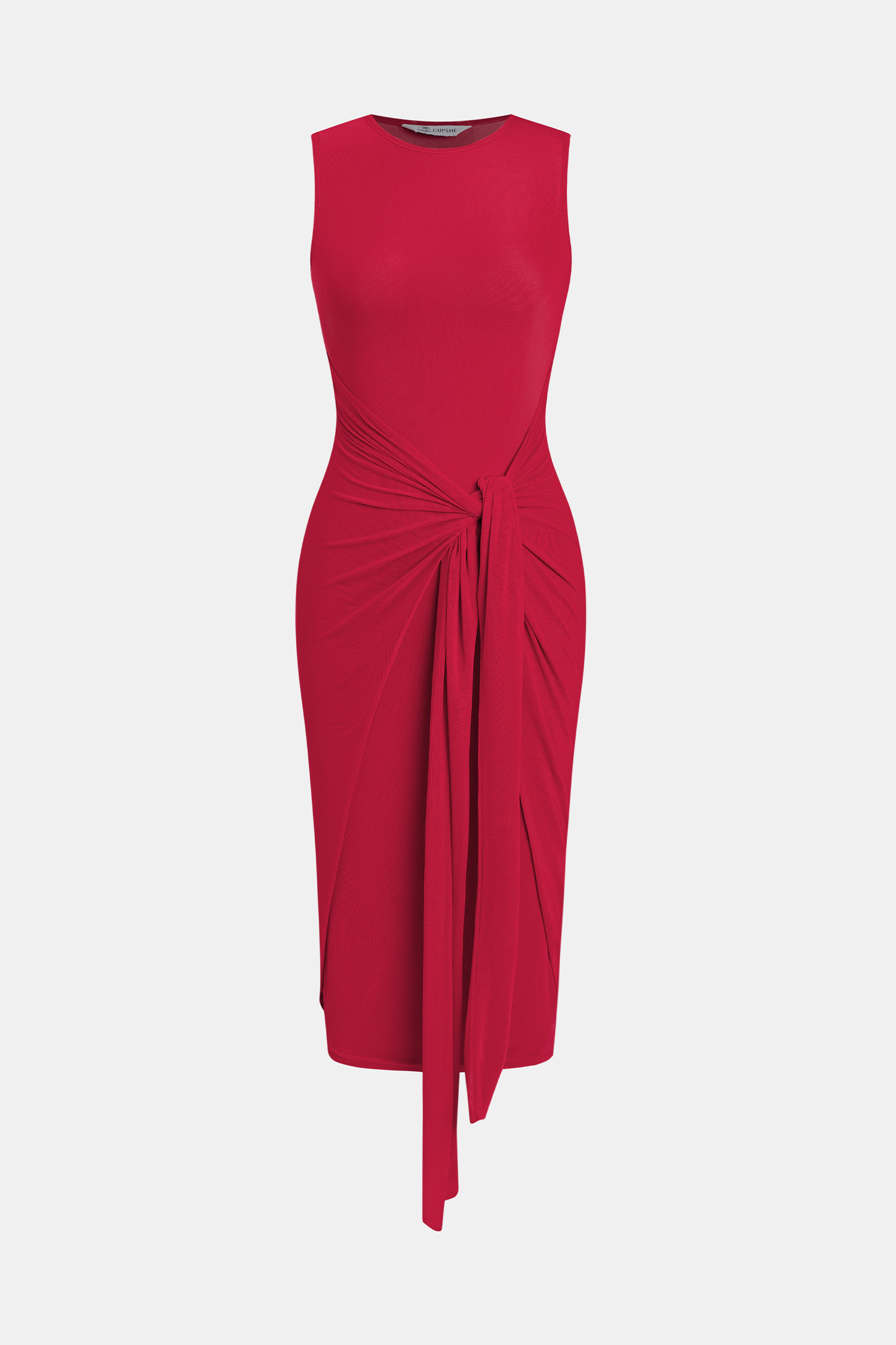 Cupshe X Renee & Elisha Herbert Double Take Maxi Dress In Red