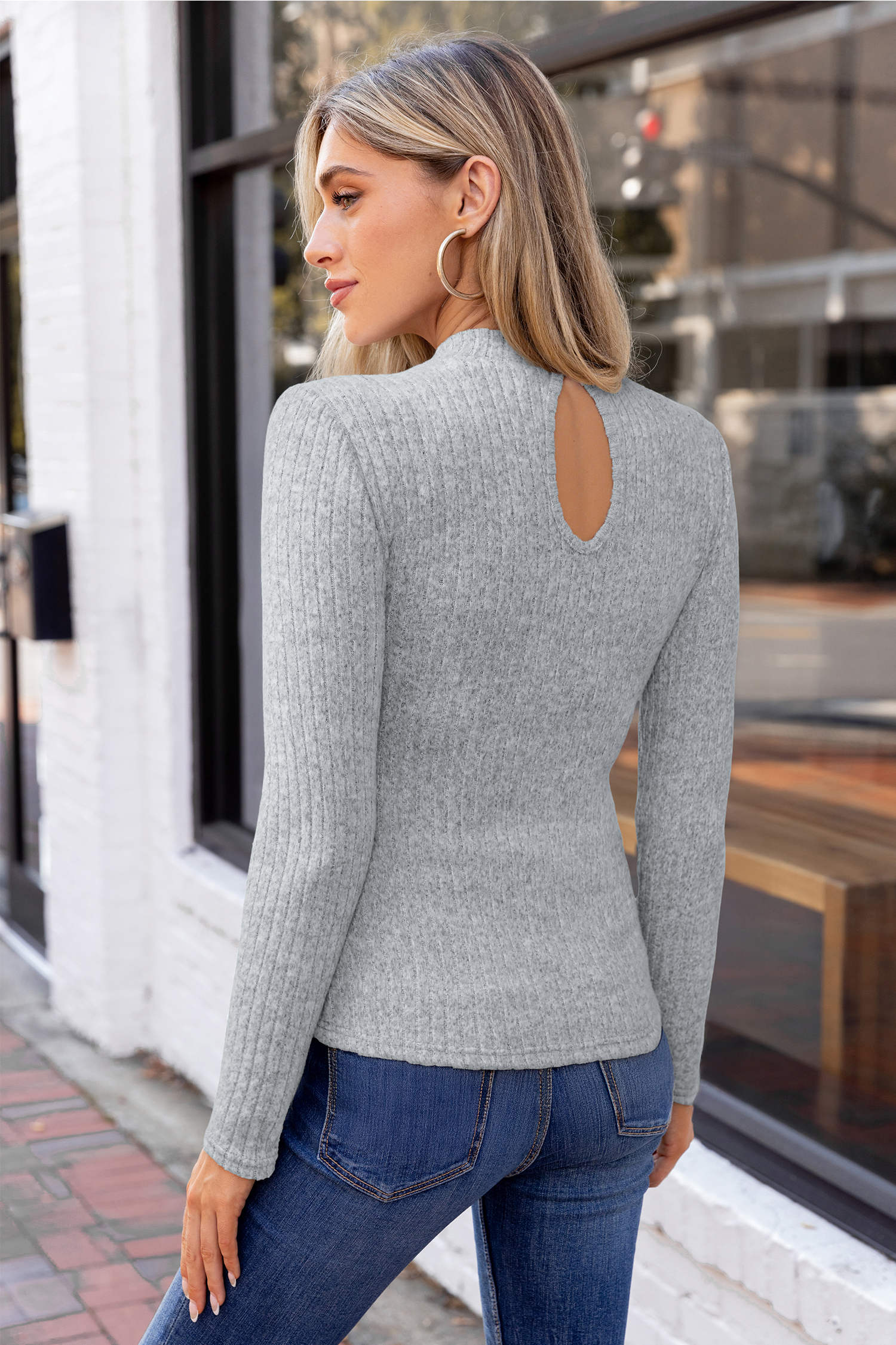 Cupshe Clear Canvas Grey Top In Gray