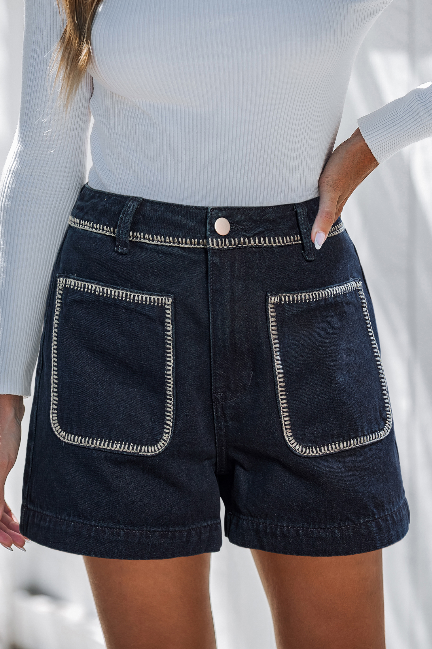 On the Daily Blue Shorts