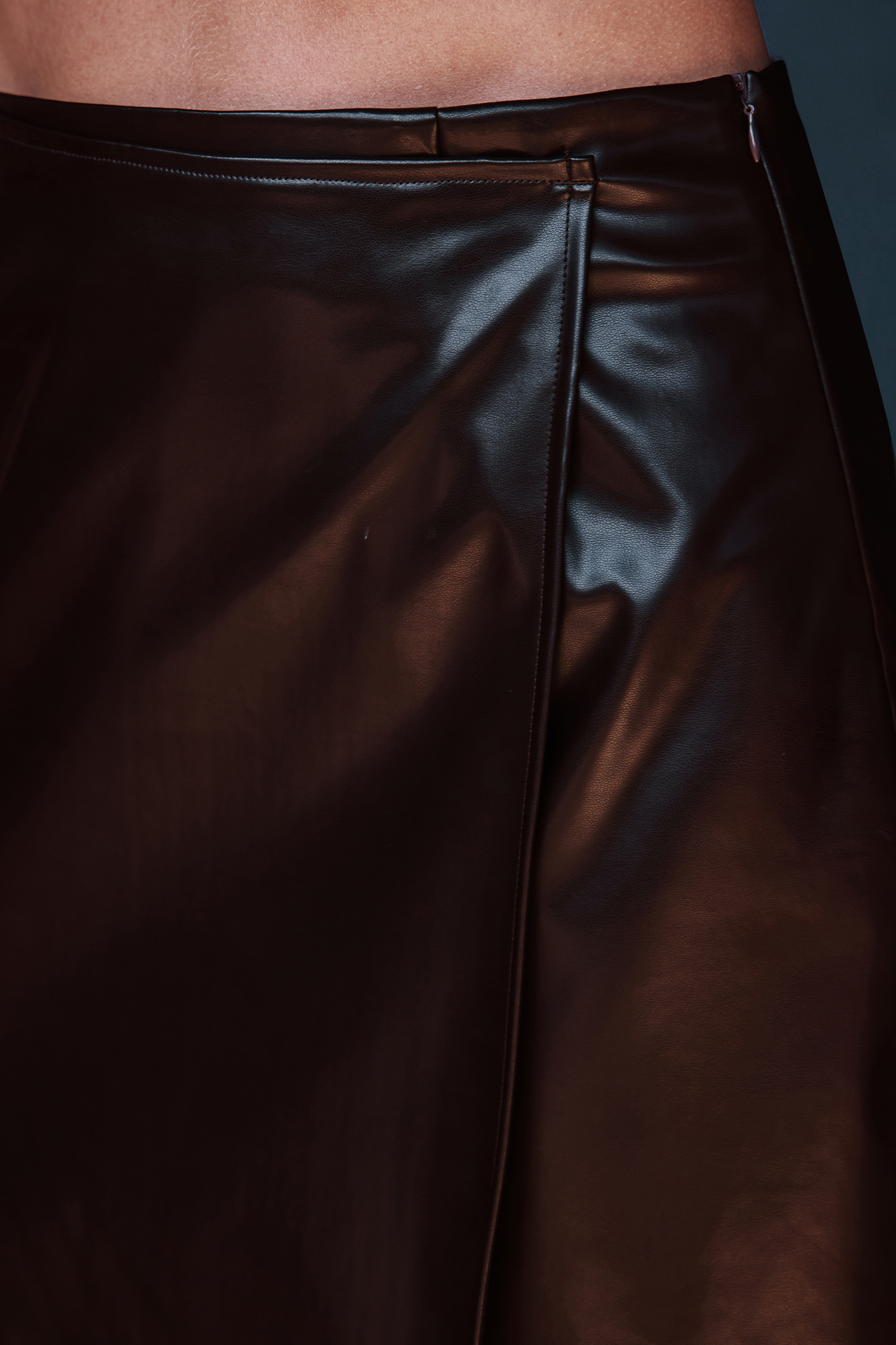 Polished Rebel Brown Mini Skirt