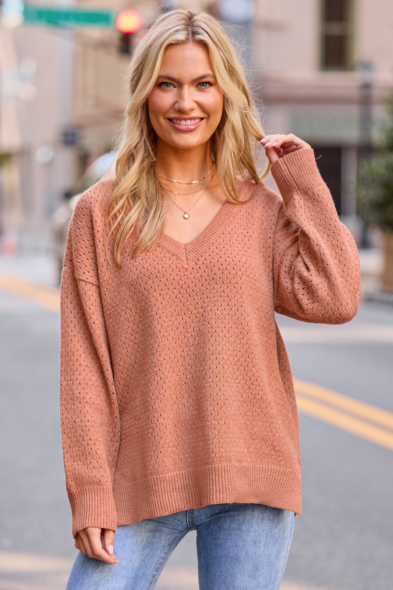 Cupshe True North Neutral Sweater In Brown
