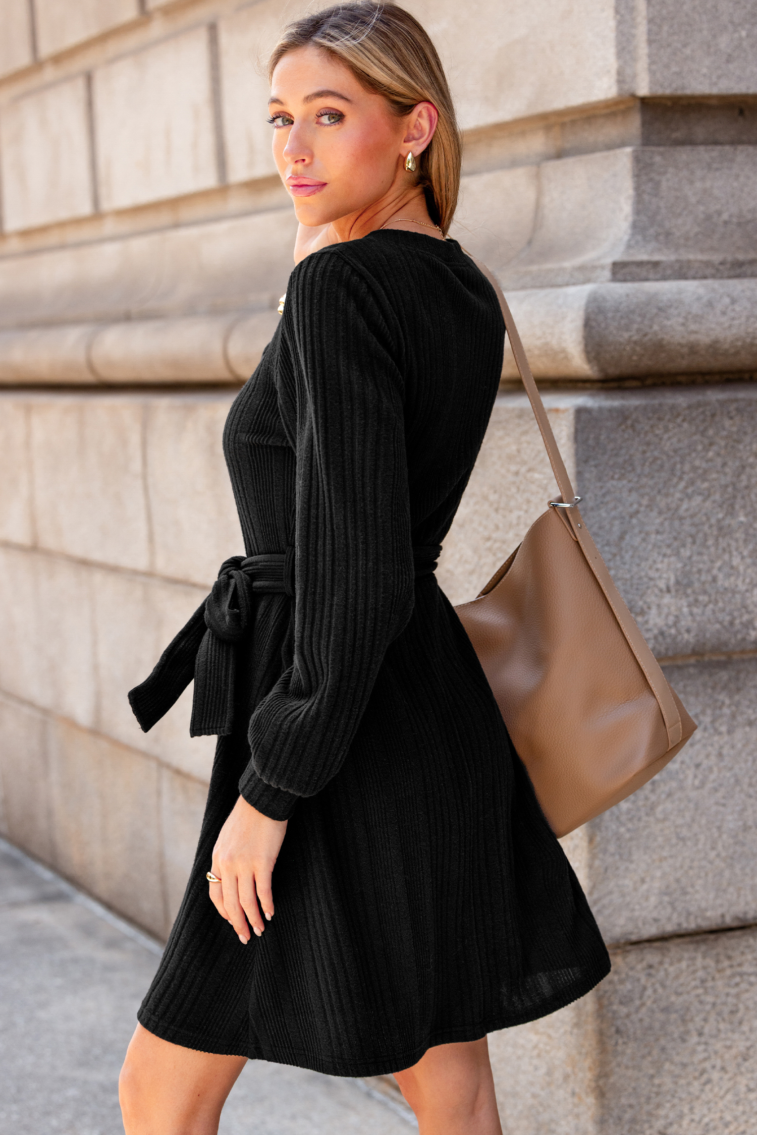 Cupshe First Move Black Mini Dress In Black