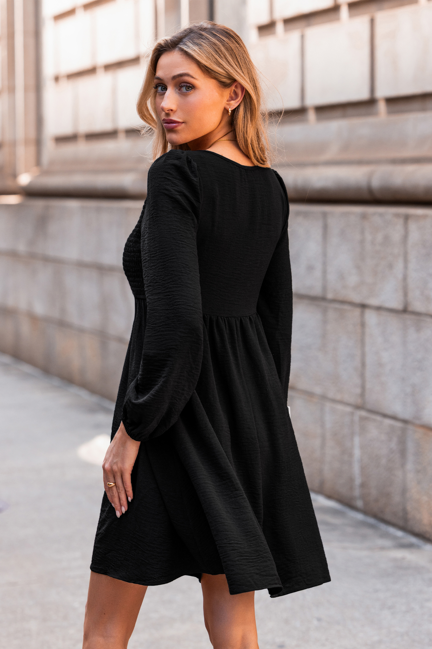 Cupshe Tried & True Black Mini Dress In Black