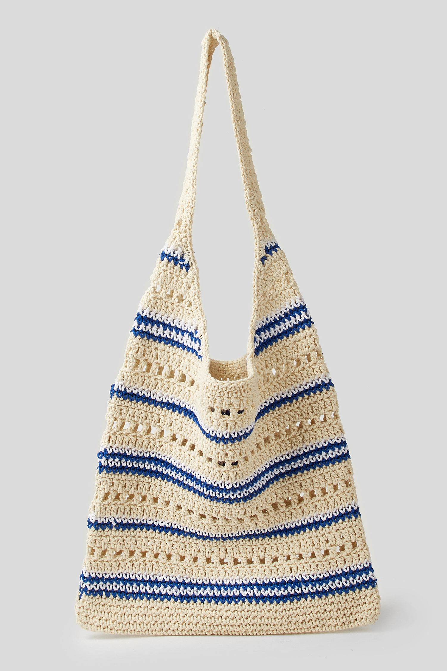 Cupshe Hit The Sand Striped Bag In Neutral