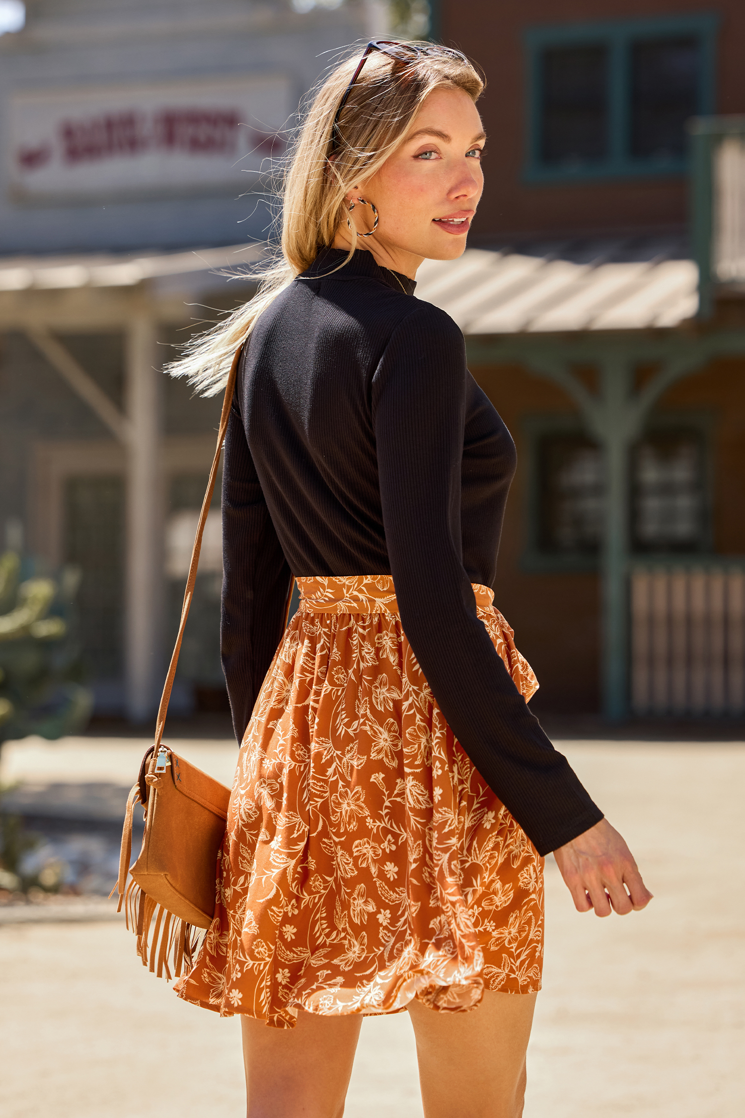 Cupshe Amber & Honey Floral Mini Dress In Multi