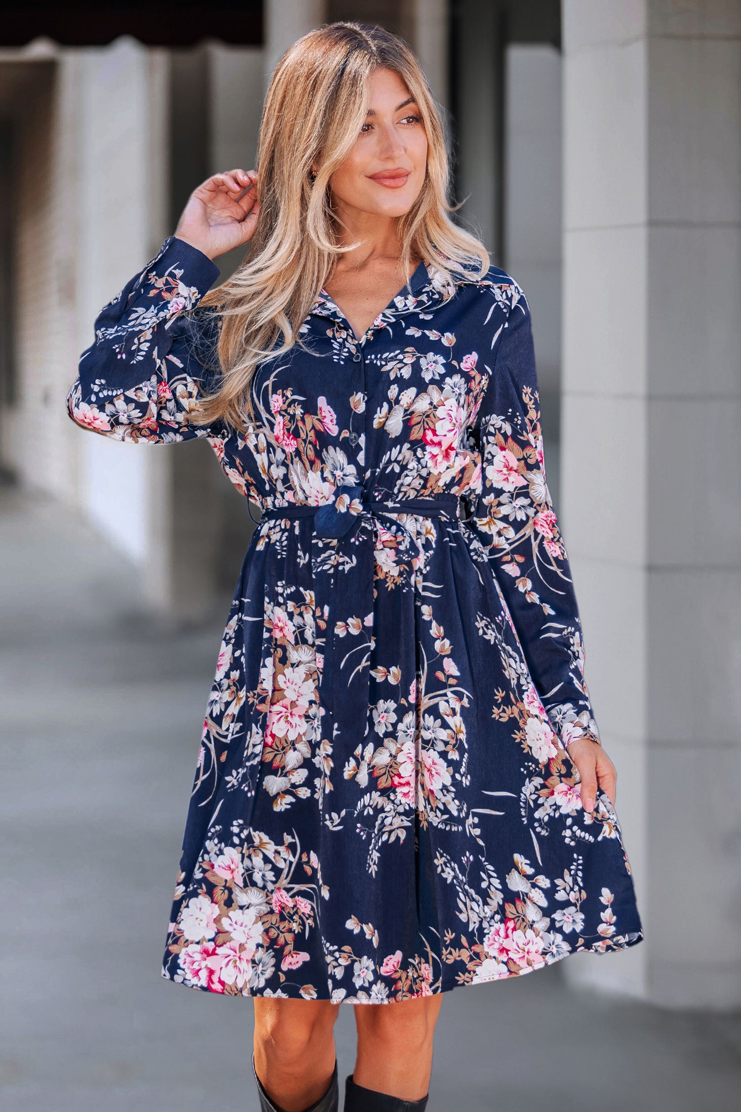 For Tonight Floral Midi Dress