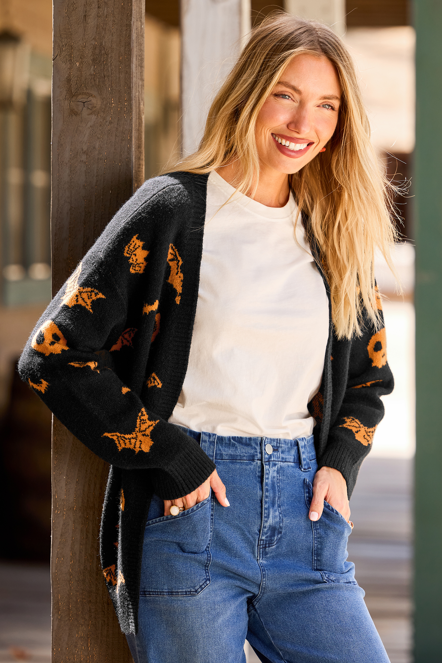 Cardigan nero casa stregata