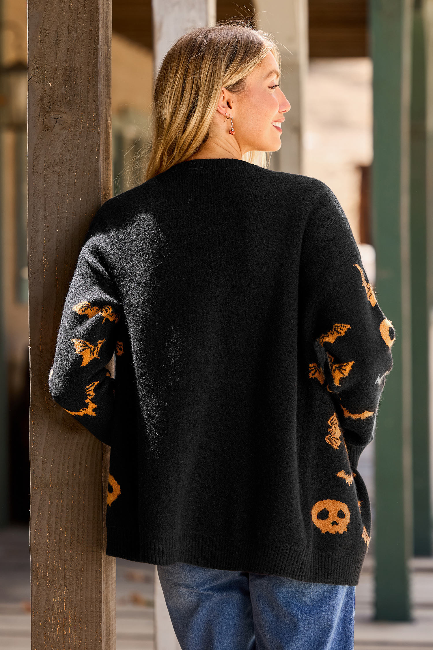 Cardigan nero casa stregata