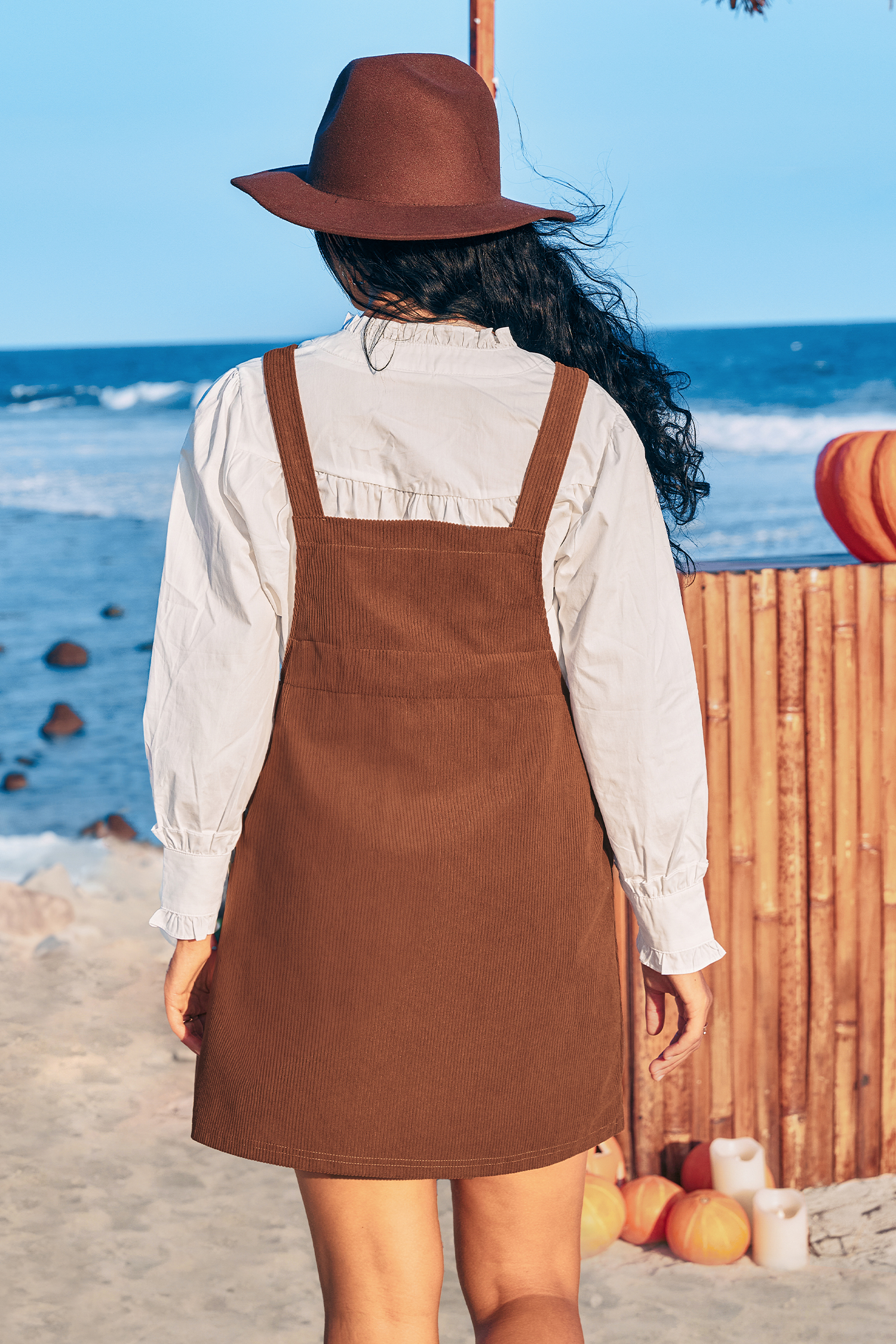 Cupshe Pumpkin Patch Brown Mini Dress In Brown