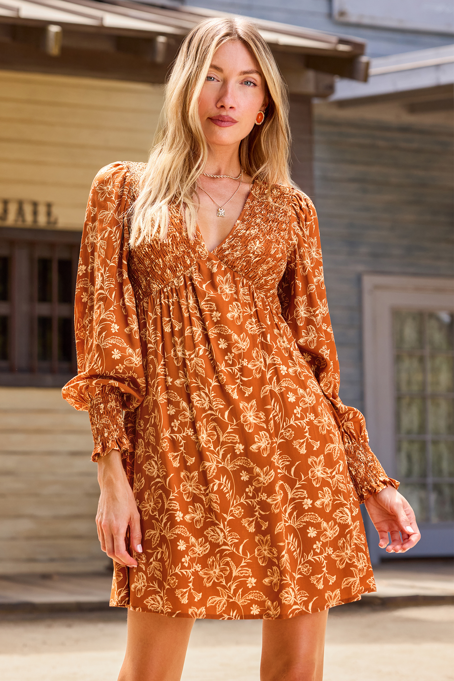 Cupshe Boho Mood Floral Mini Dress