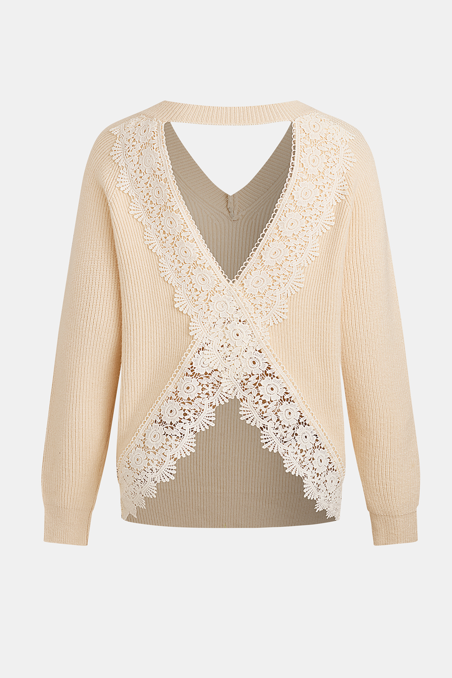 Cupshe Crisp Air Cream Sweater