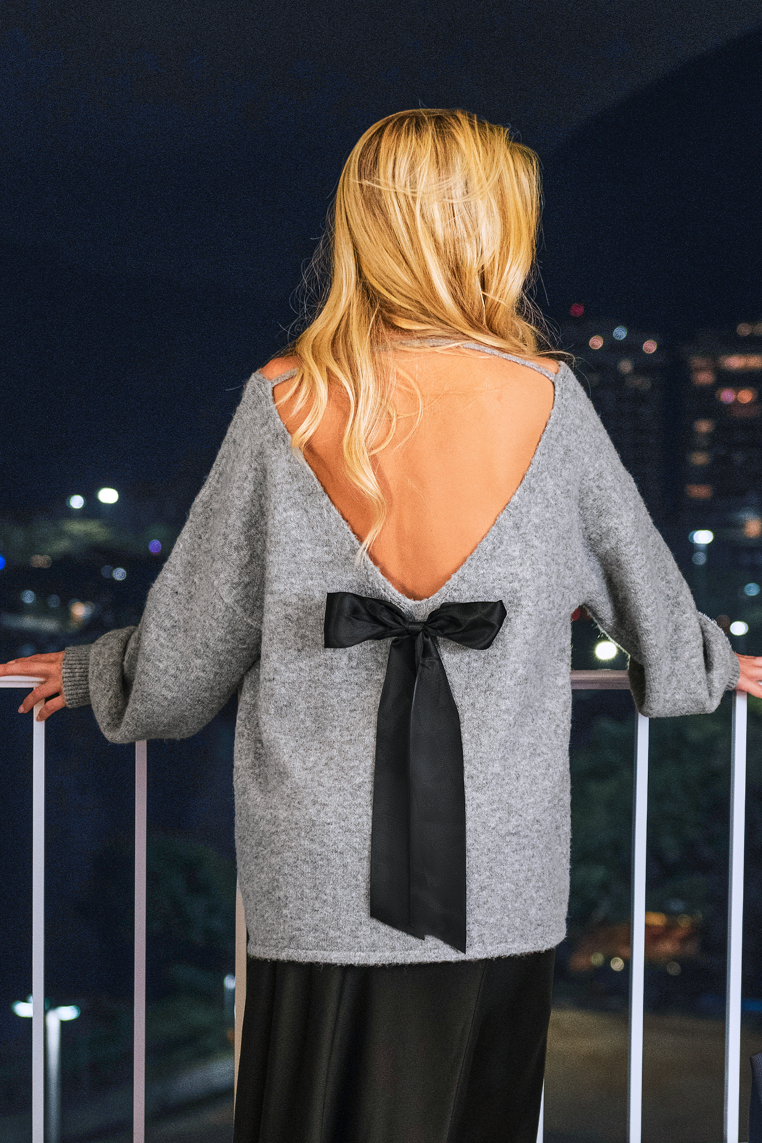 Cupshe Twilight Drive Grey Sweater In Gray