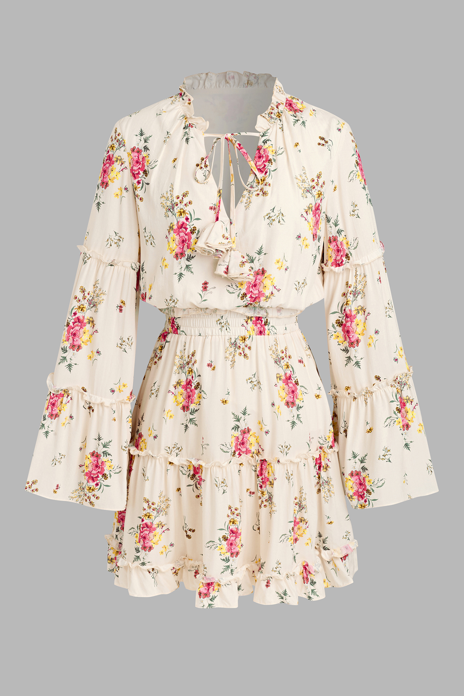 Cupshe Retro Radiance Floral Mini Dress