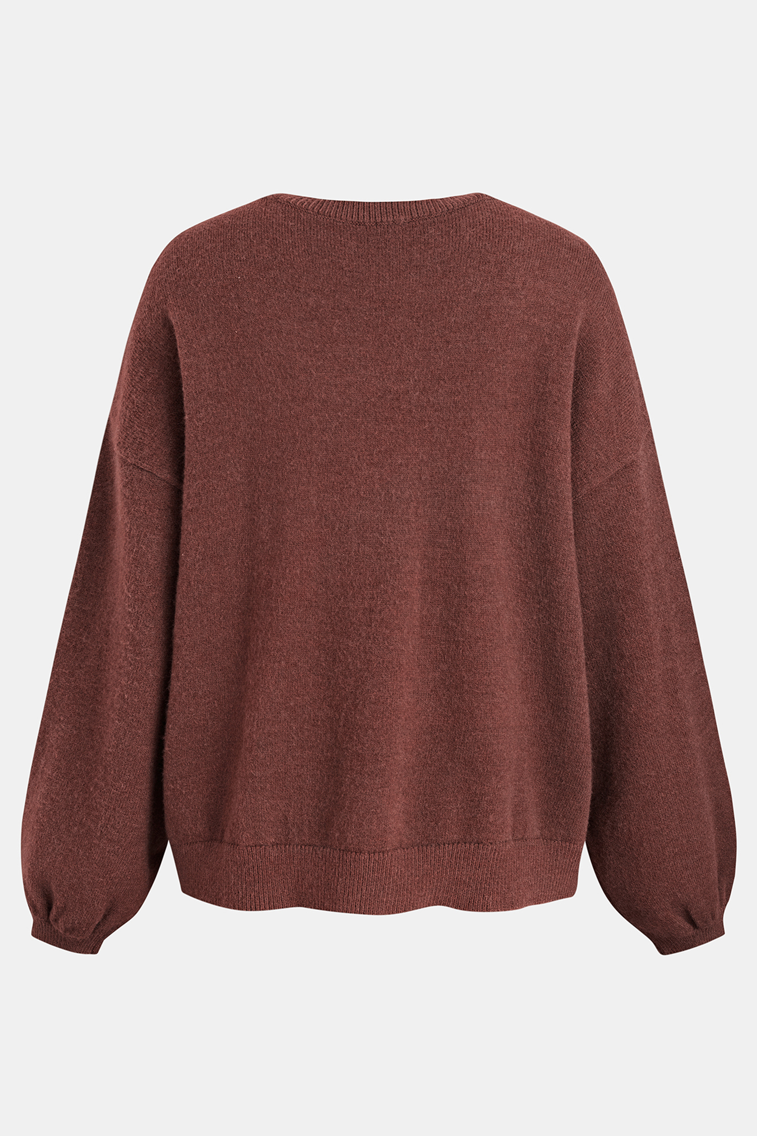 Cupshe Lustrous Edge Brown Sweater