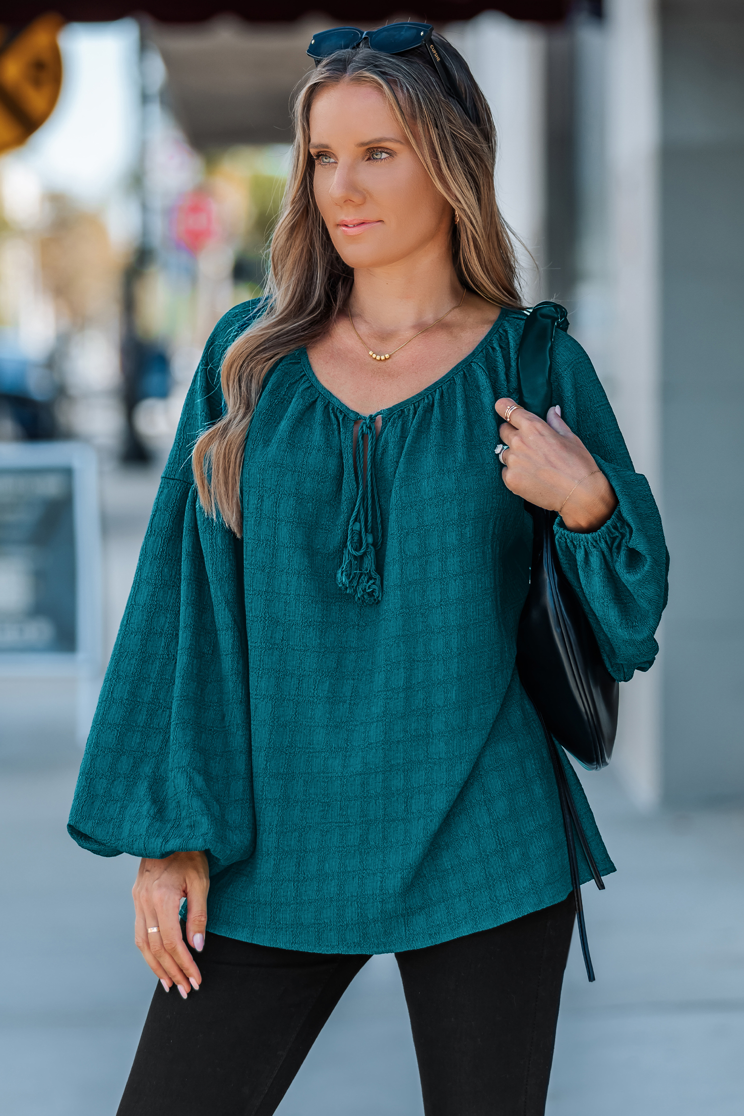 Cupshe Willow Way Teal Top In Green