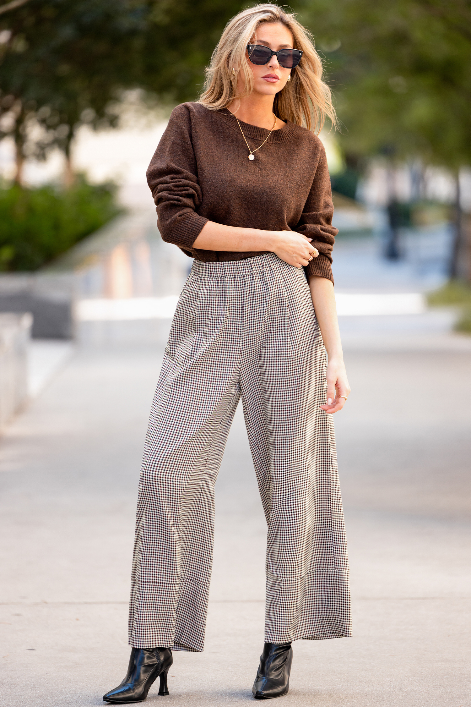 Pantaloni a quadri Stop & Stare