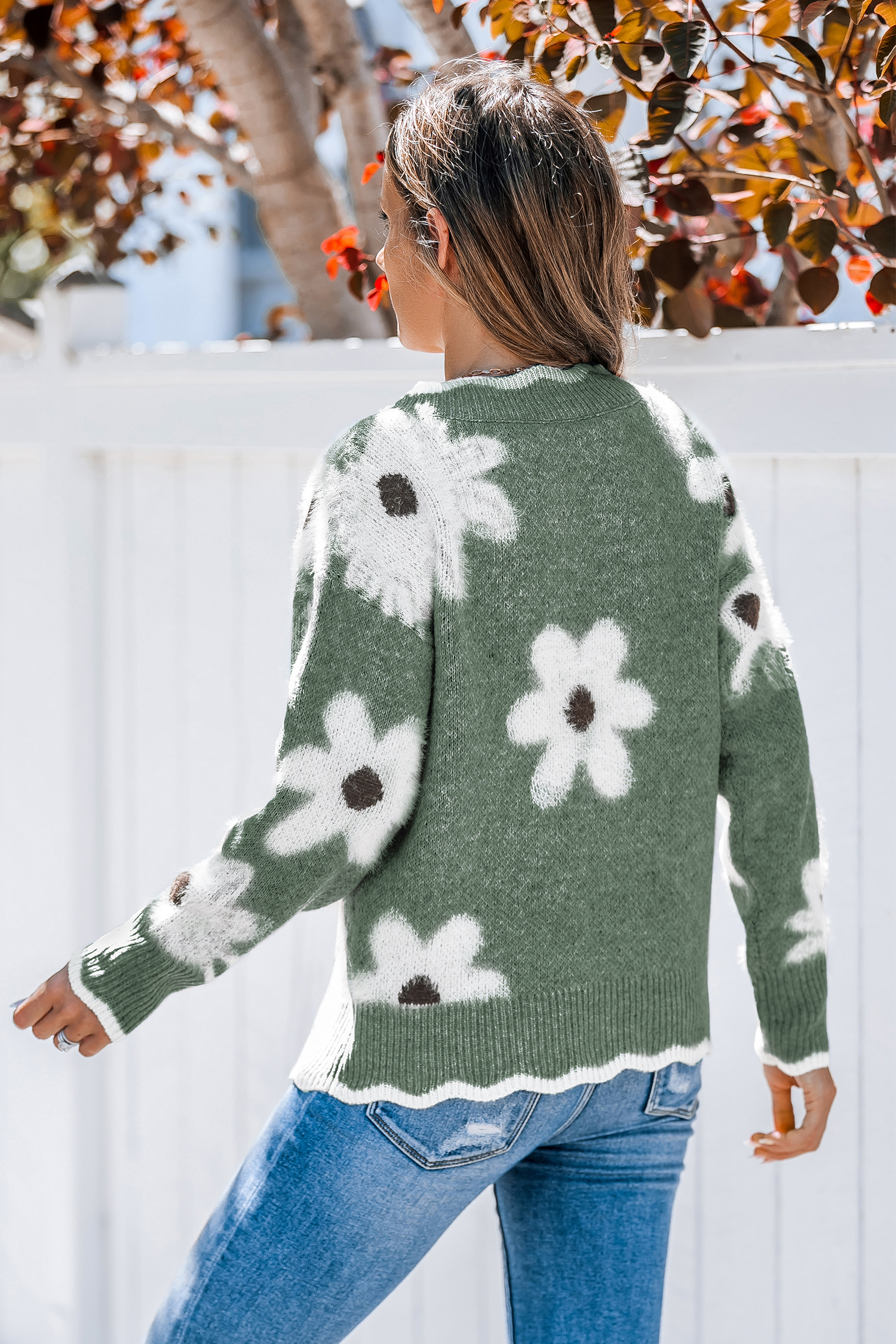 Cupshe Sweet Spot Floral Sweater