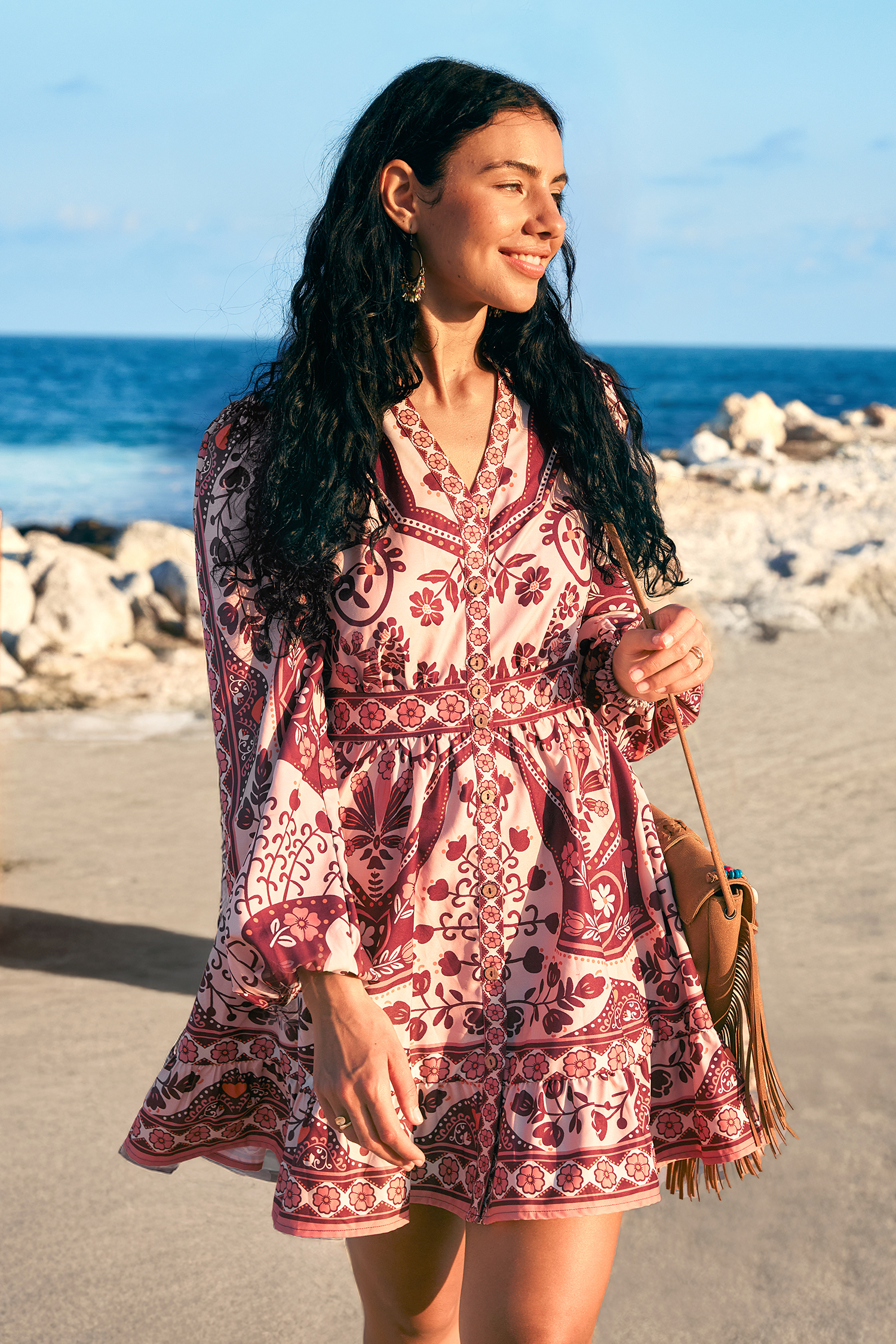 Spontaneous Plans Boho Mini Dress