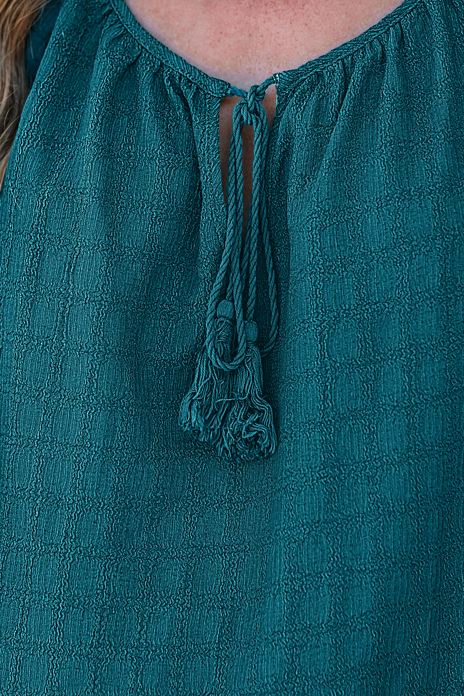 Cupshe Willow Way Teal Top In Green