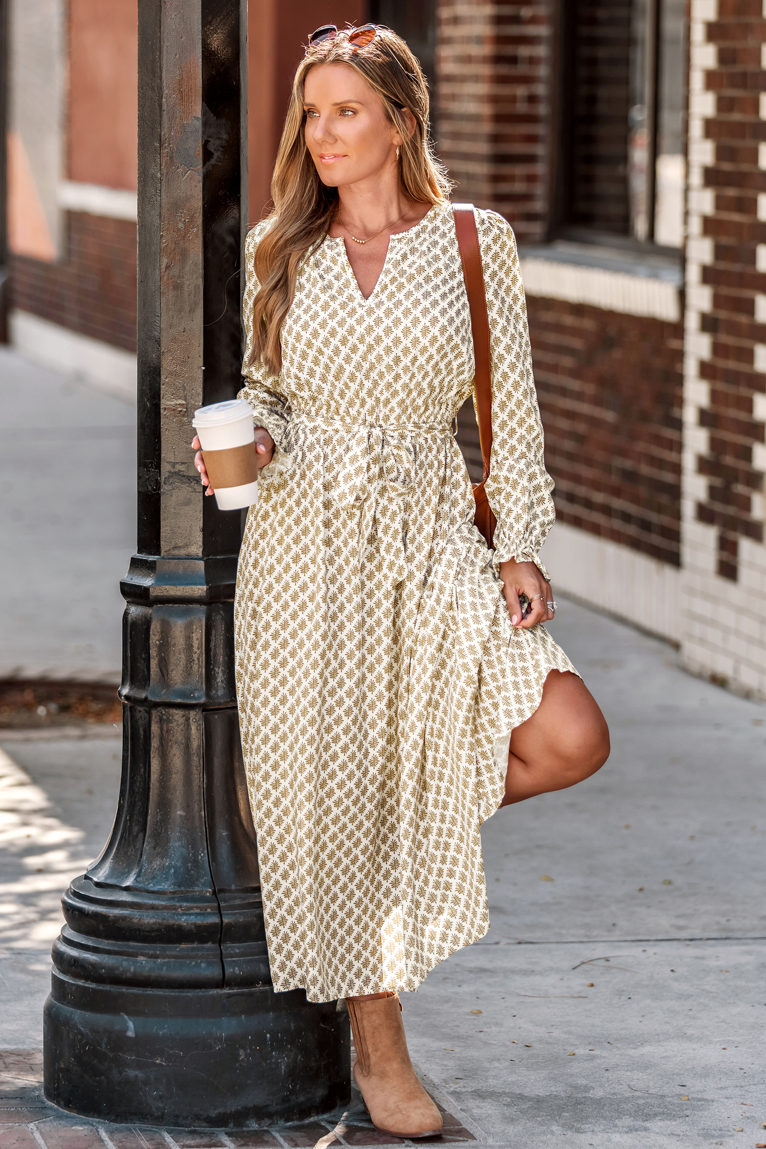 Entre las flores  vestido largo adornado